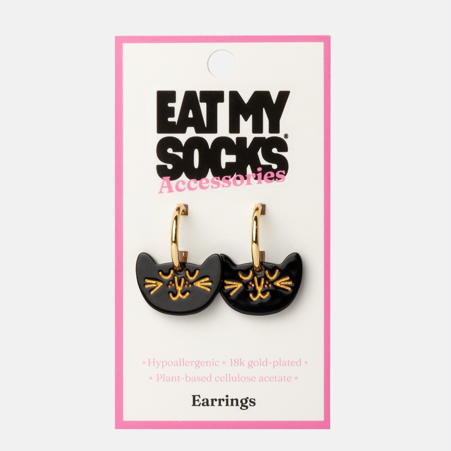 EAT MY SOCKS ｜耳環｜貓咪