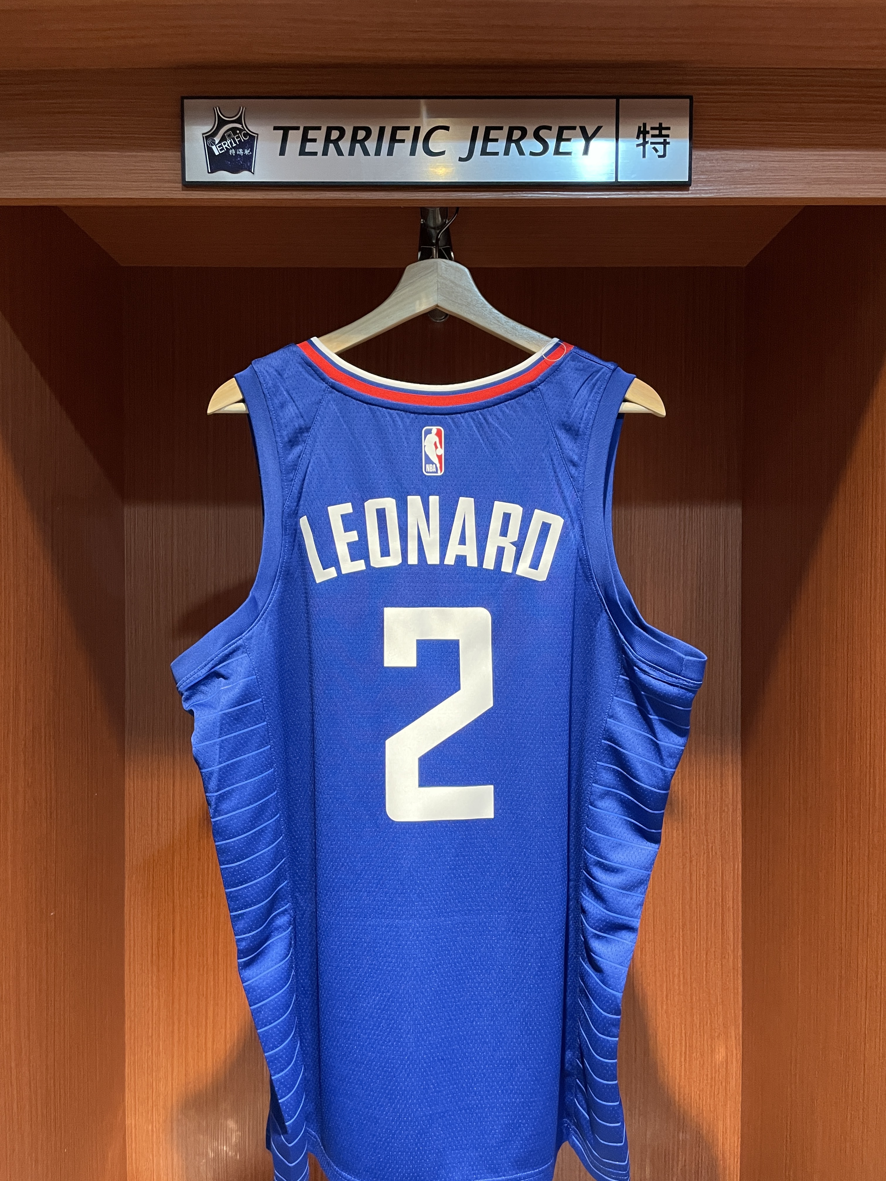 NBA球衣 Kawhi Leonard 洛杉磯快艇藍 Icon Nike Swingman 球迷版 熱轉印 含贊助商標 全新