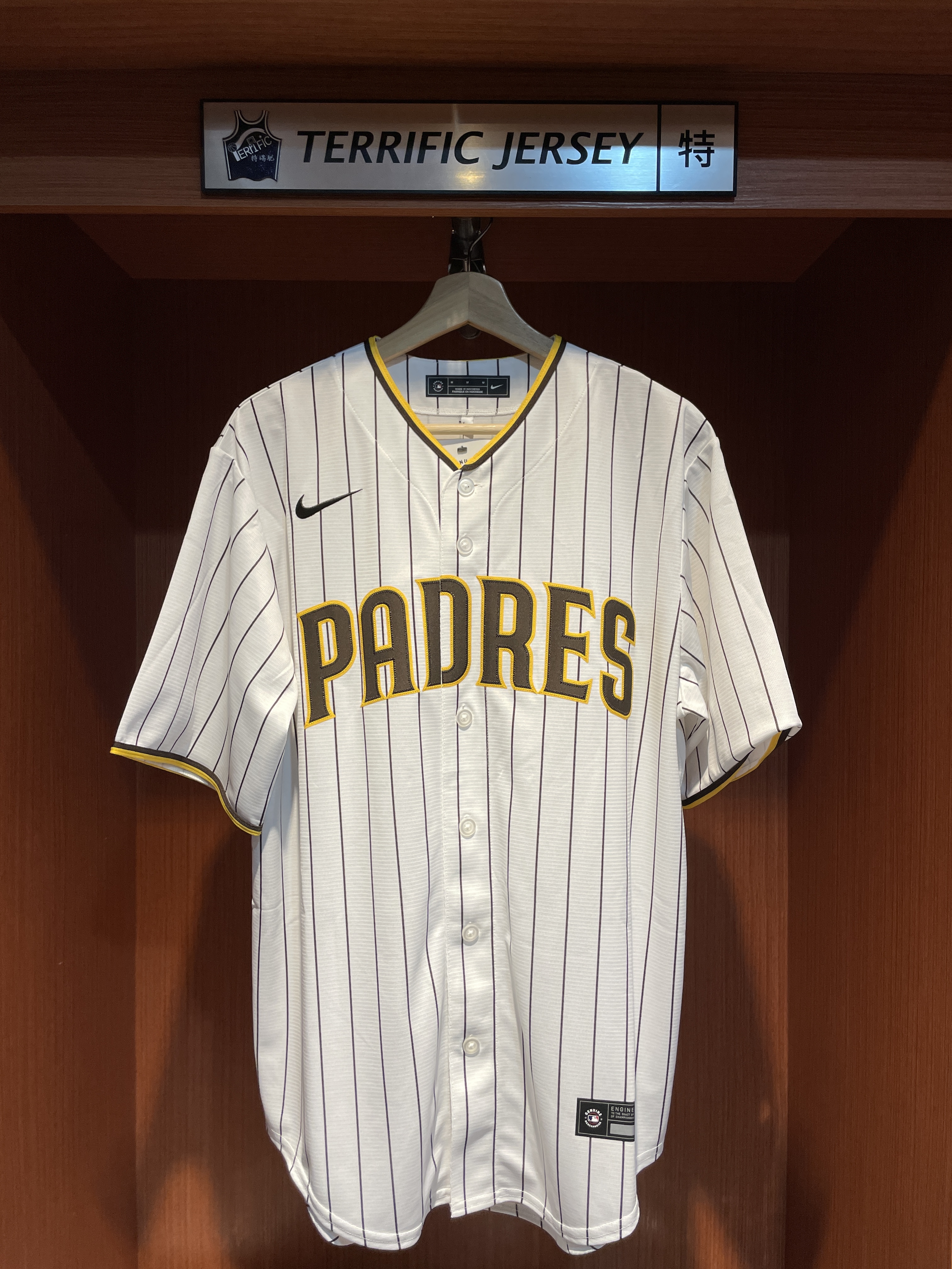 MLB球衣 Mason Miller 聖地牙哥教士白條紋 Home Nike Replica Player Name Jersey 球迷版 熱轉印 全新