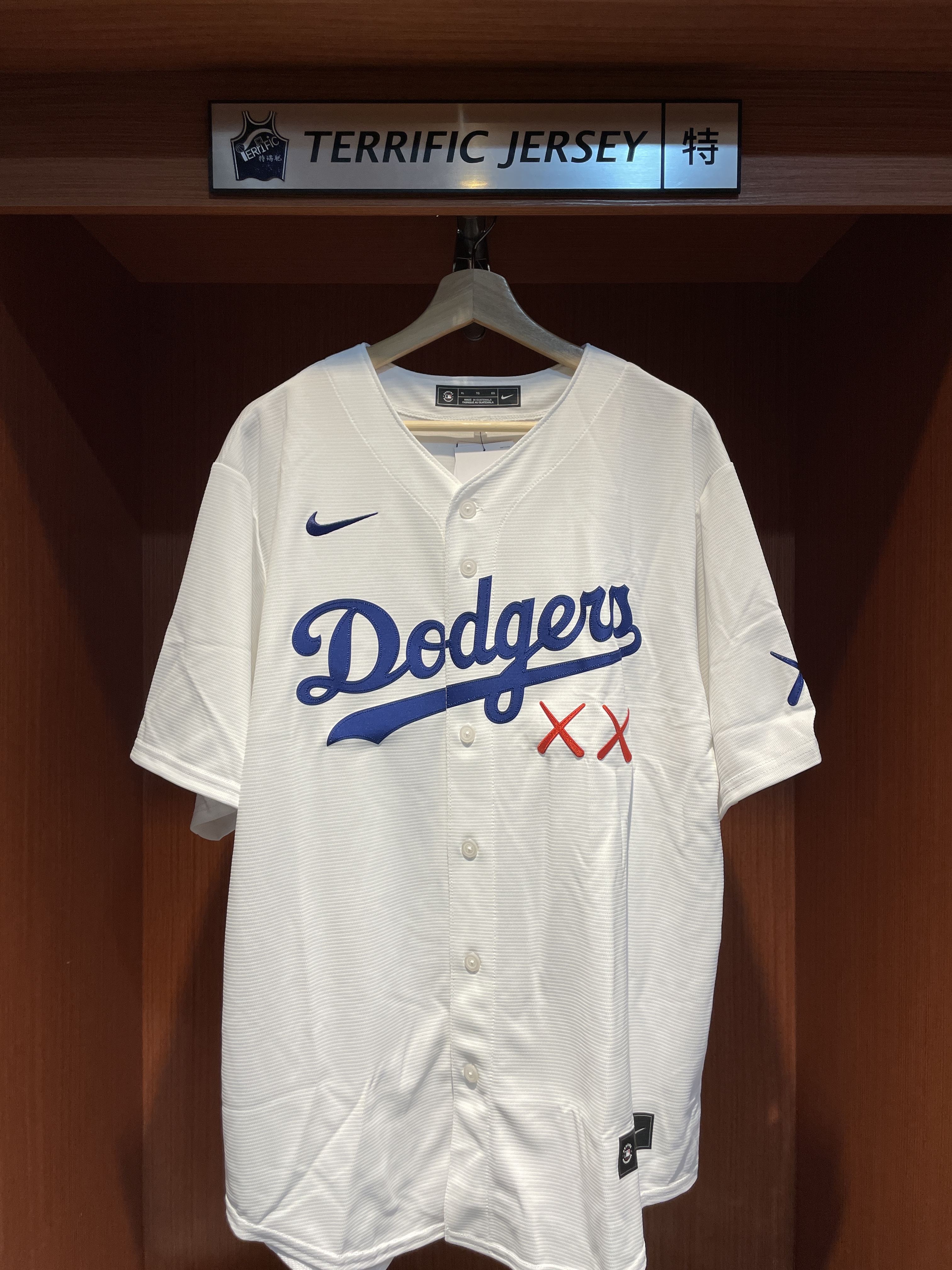 MLB球衣 KAWS X Los Angeles Dodgers 洛杉磯道奇 聯名款 白 Nike Stadium Jersey 球迷版 熱轉印 全新
