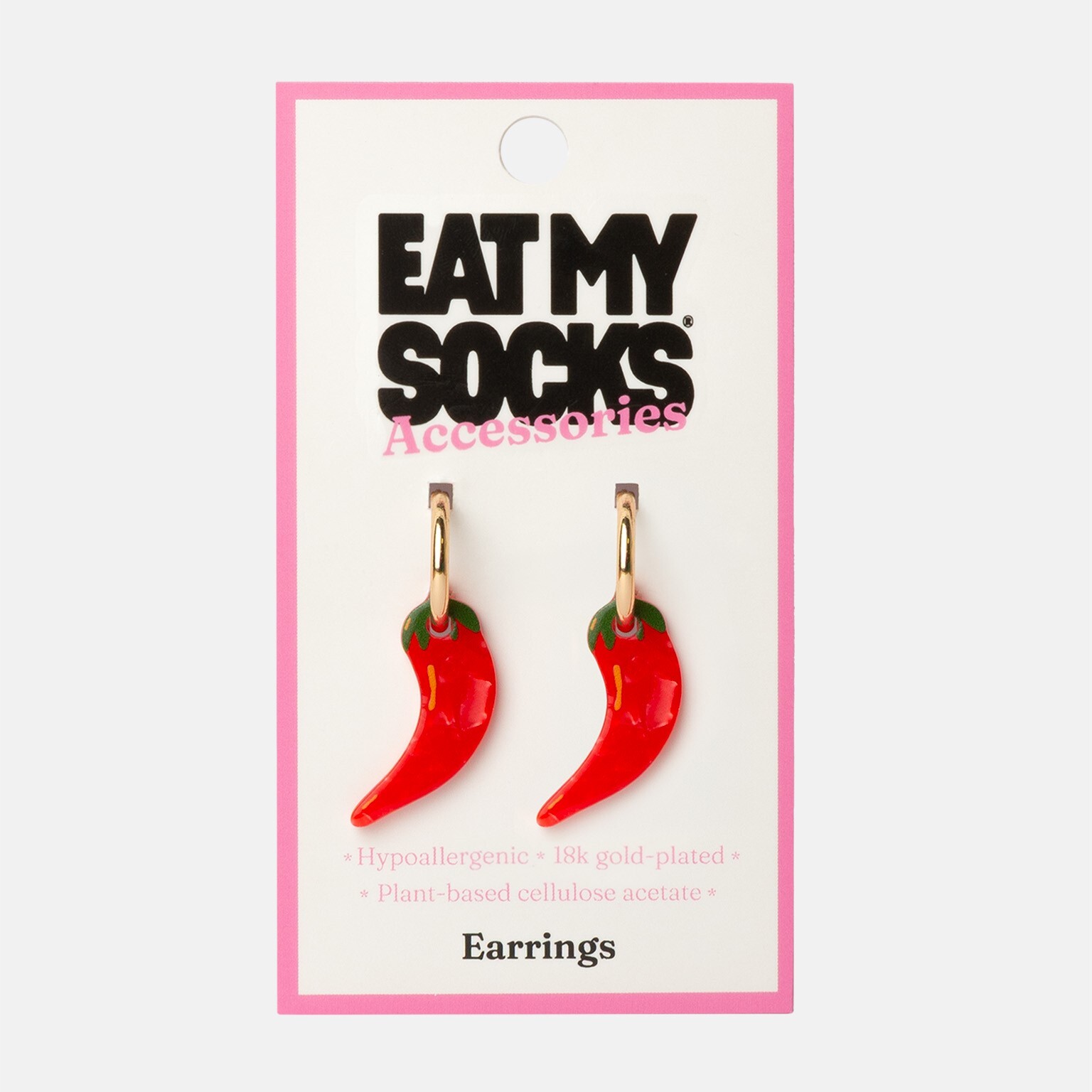 EAT MY SOCKS ｜耳環｜辣椒