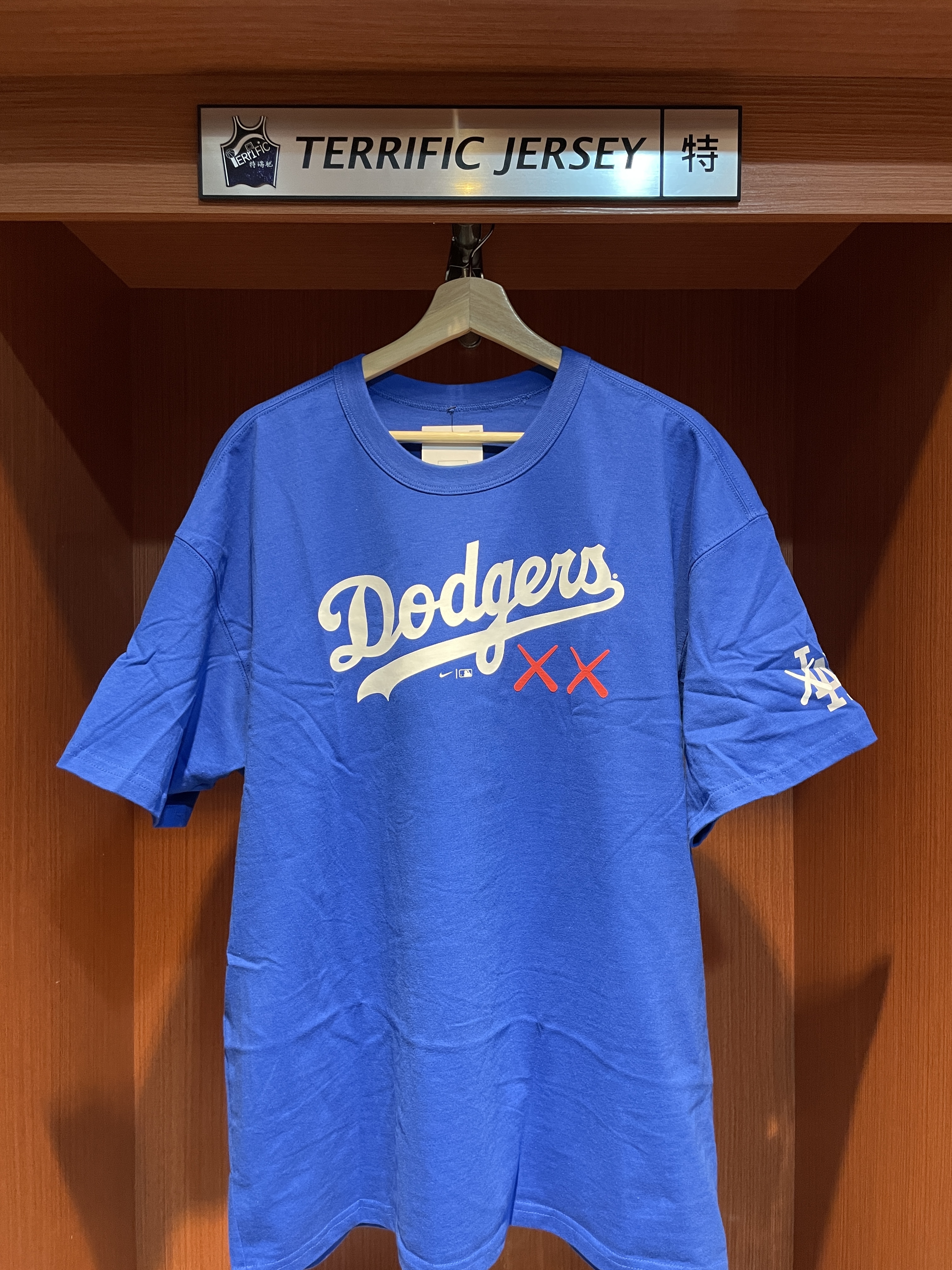 MLB短袖 KAWS X Los Angeles Dodgers Shohei Ohtani 洛杉磯道奇 大谷翔平 聯名款 藍 Nike Player Name Tee 棉質 全新