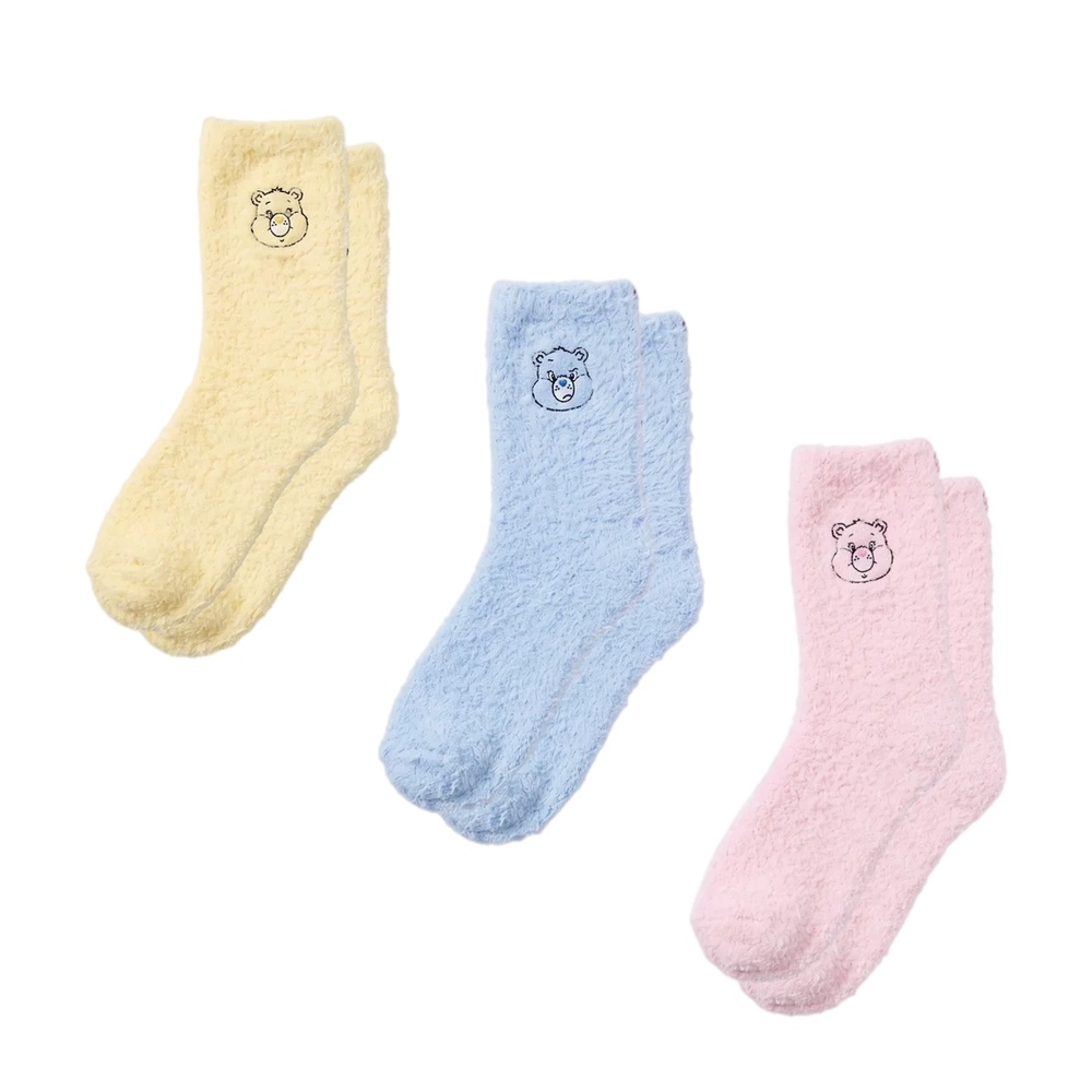 CARE BEARS x ADIDAS ORIGINALS 三色 彩虹熊 毛絨中筒襪 襪子 KT1937