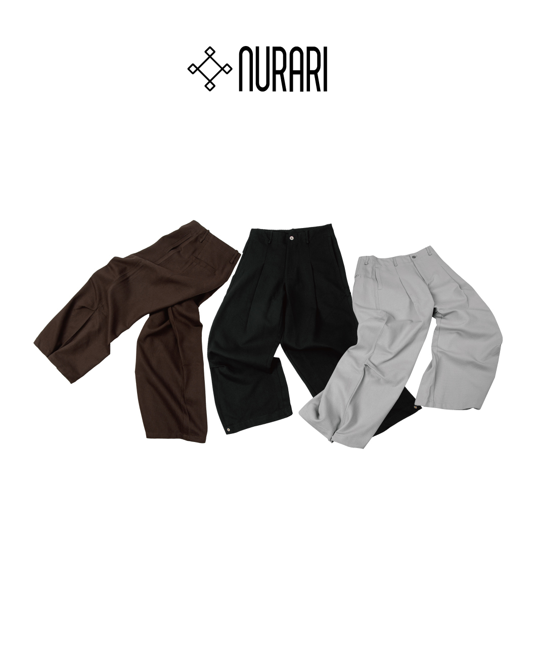 NURARI 經典寬版落地褲｜Em. Inheritance Baggy Pant（26SS）