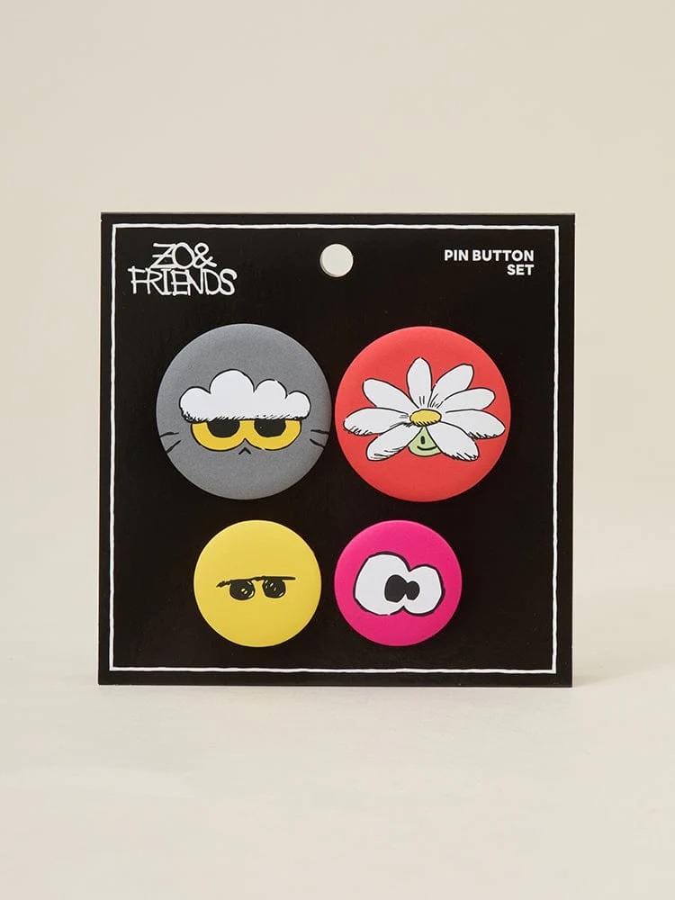 韓國現貨｜ZO＆FRIENDS ZOA LUCKY SHOP🍀別針組