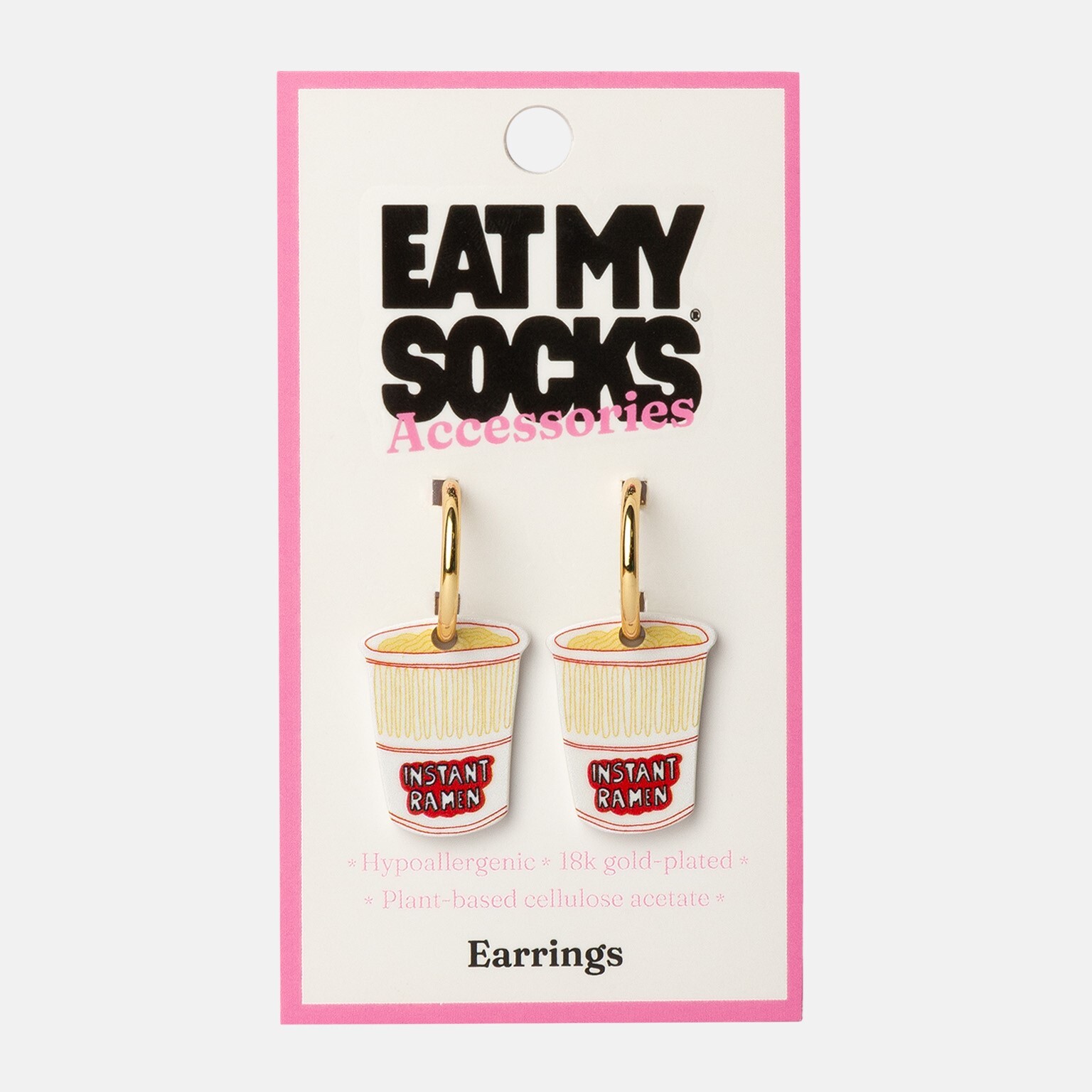 EAT MY SOCKS ｜耳環｜泡麵