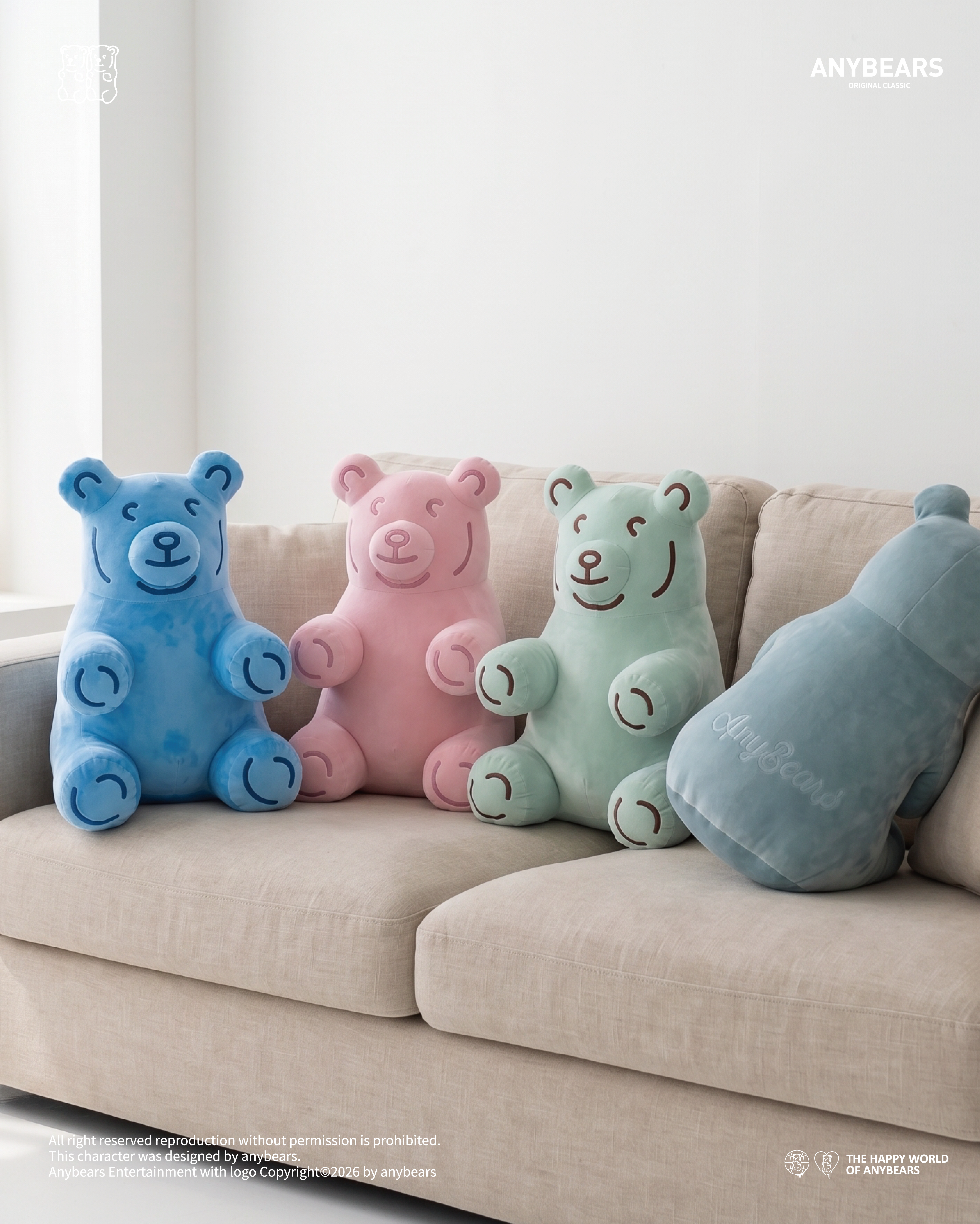 ANYBEARS® BEARS MADE doll 熊熊絨毛玩偶