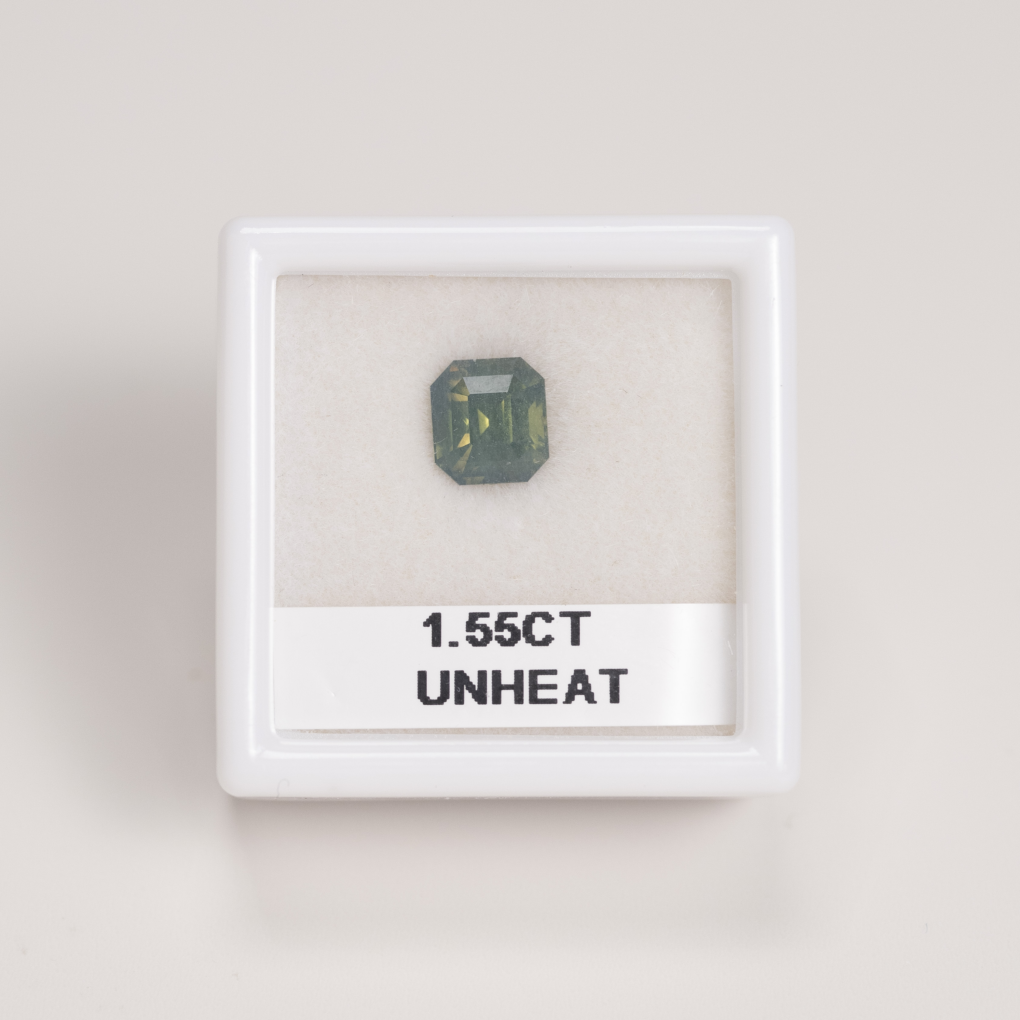 1.55ct Opalescent Green Sapphire ( Unheated) Loose Gemstone