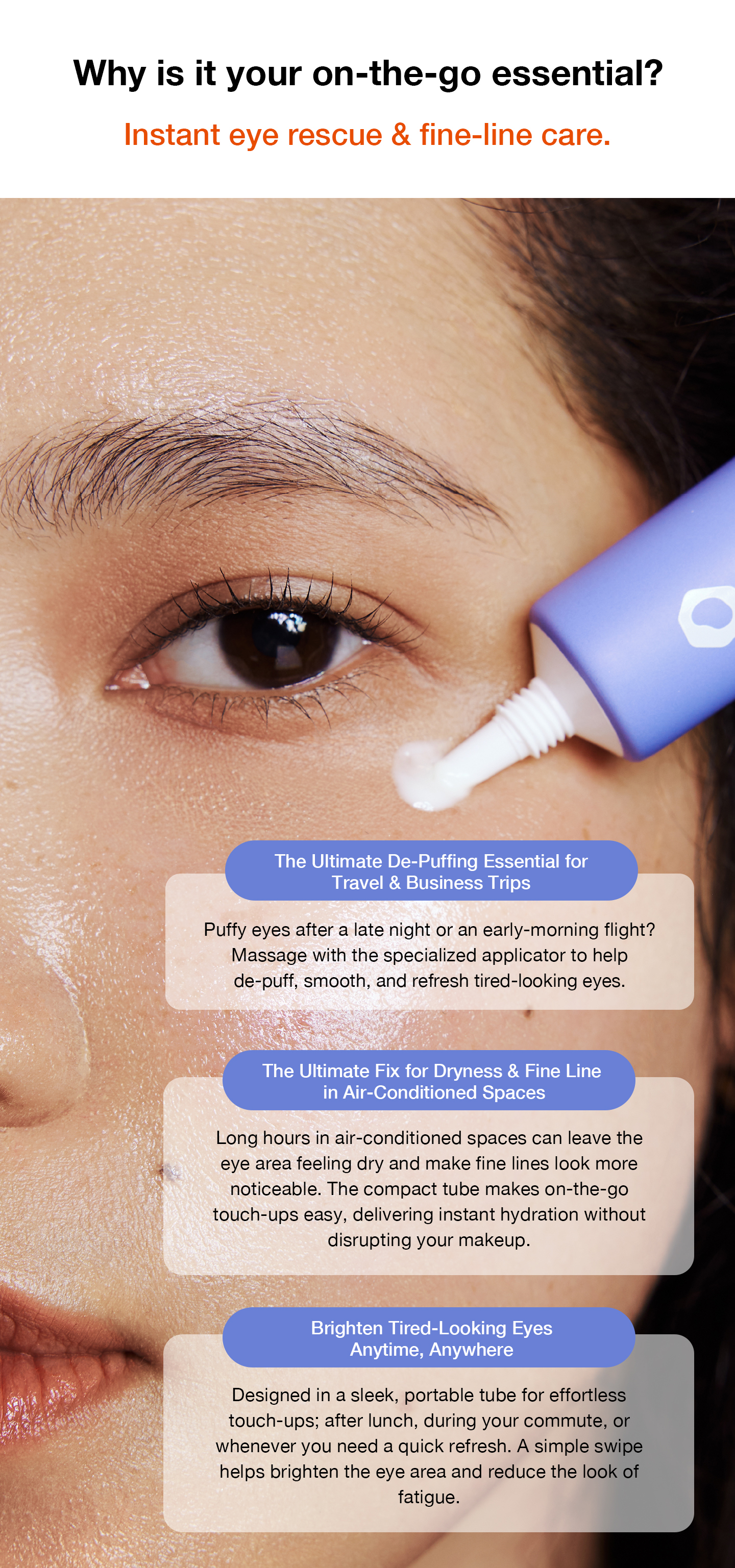nomel Recovery PM Lift & Firm Eye Cream visible results reducing fine lines and puffiness