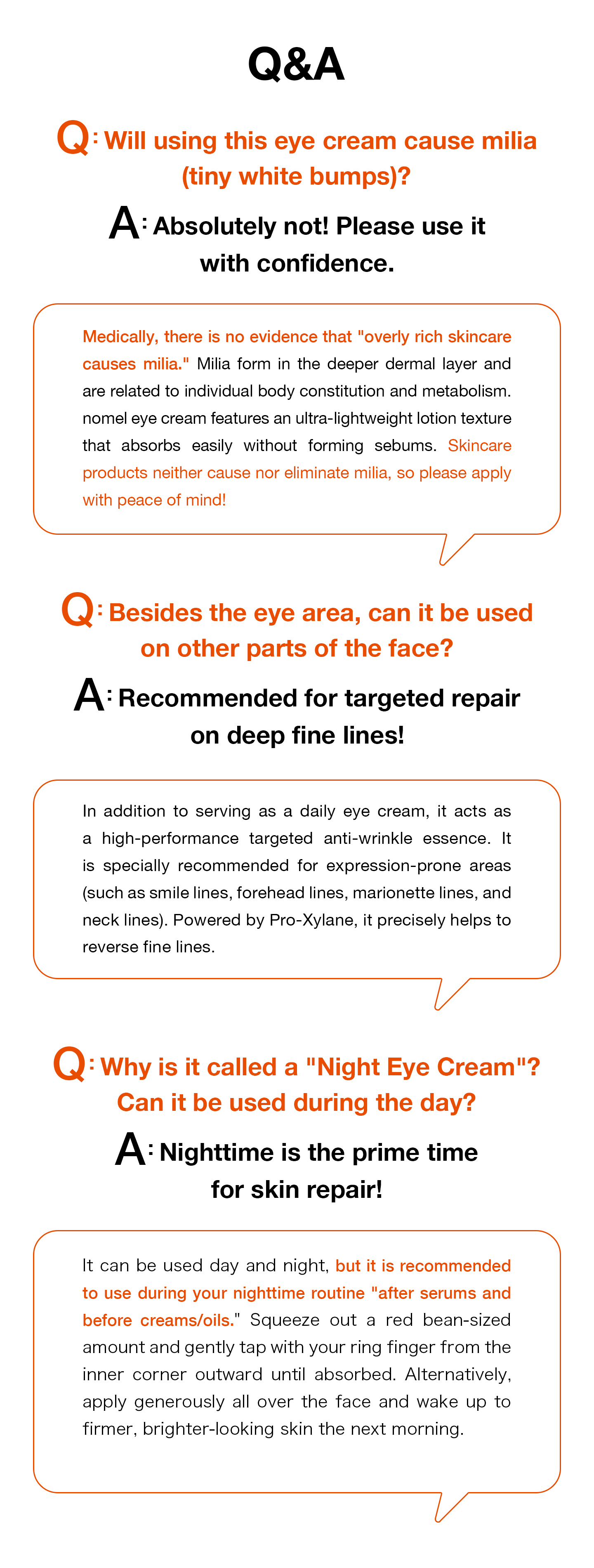 nomel Recovery PM Lift & Firm Eye Cream ideal for tired eyes and early signs of aging