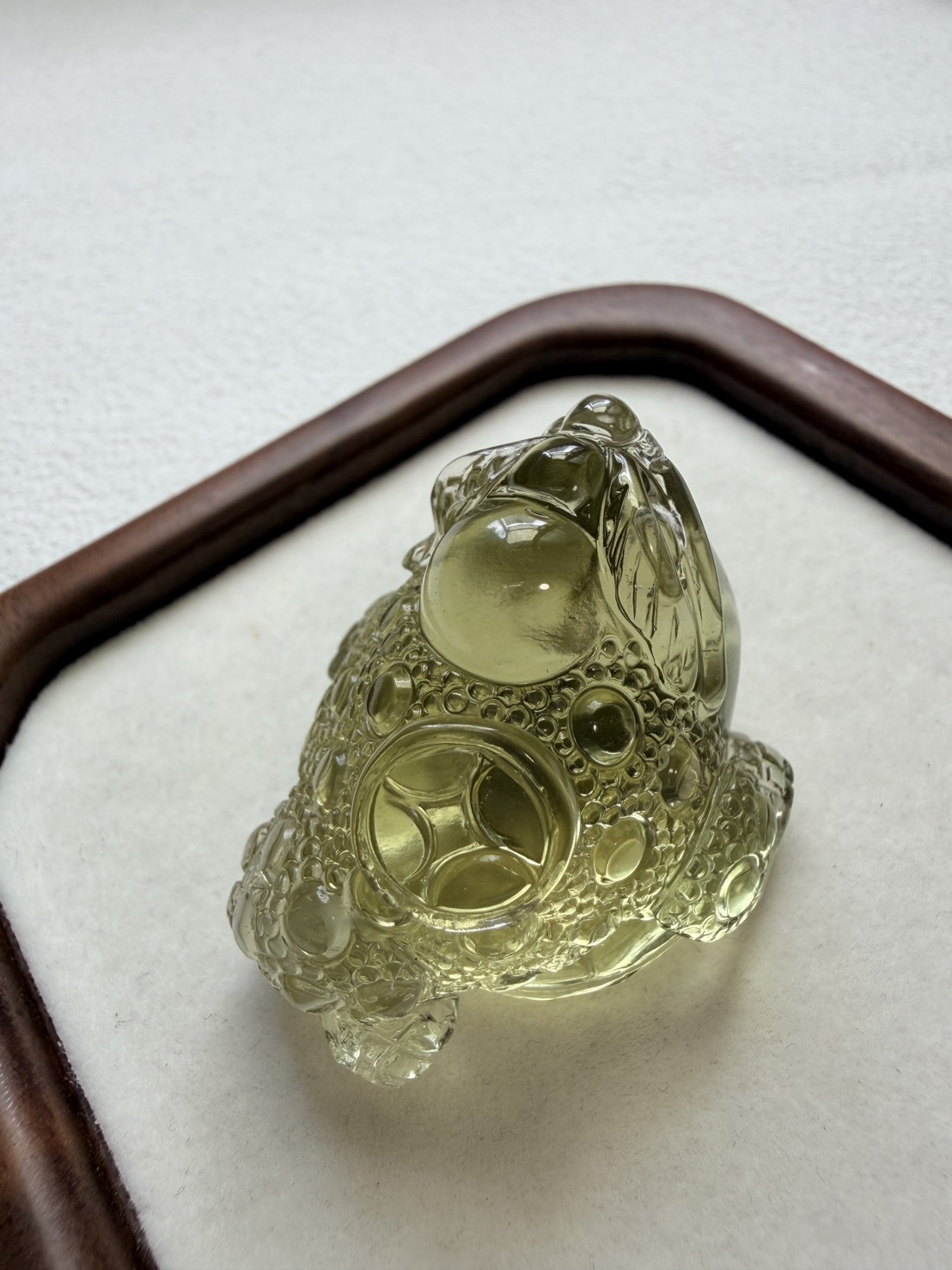 利比亞隕石蟾蜍雕刻件｜招財聚財.守財開運收藏品