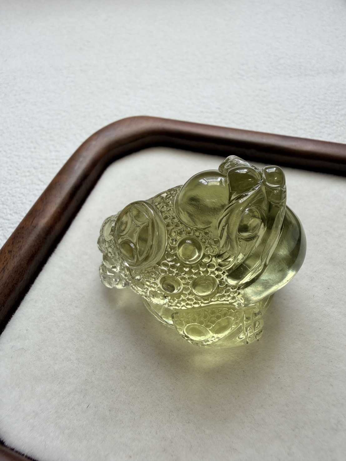 利比亞隕石蟾蜍雕刻件｜招財聚財.守財開運收藏品