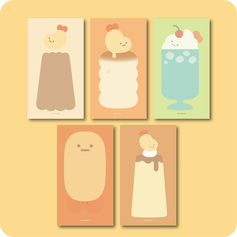 Shrimp Memo Pad – 5 Designs