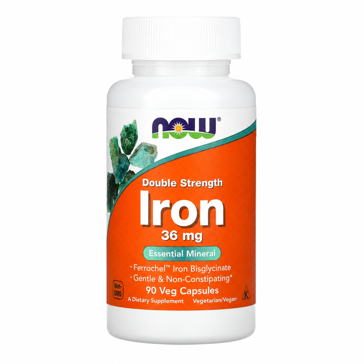【iHerb】任兩件免運 NOW Foods 雙倍功效 鐵 iron 36毫克 90粒