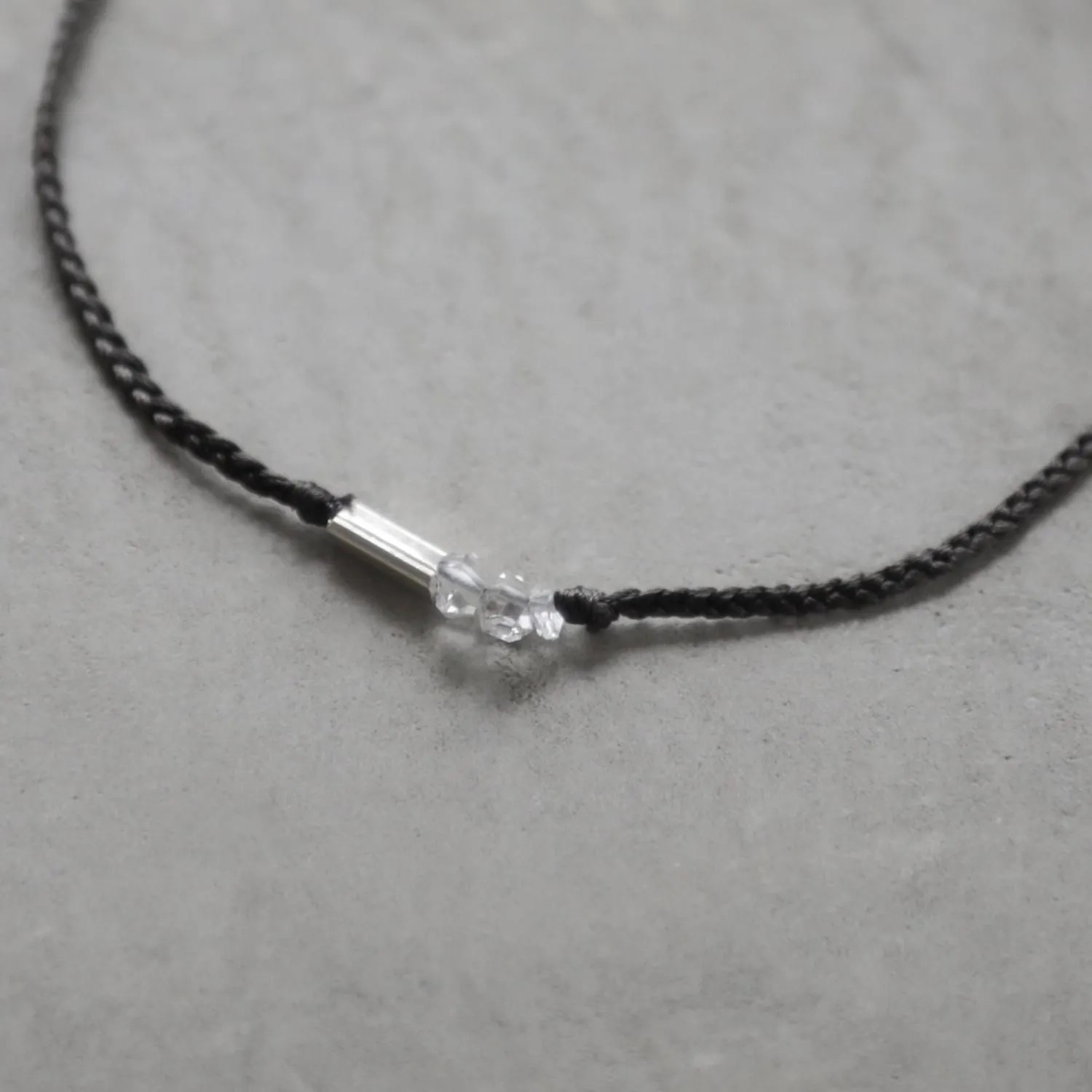 OMAKE.jp 卡倫銀密碼手鍊 bou x diamond quartz