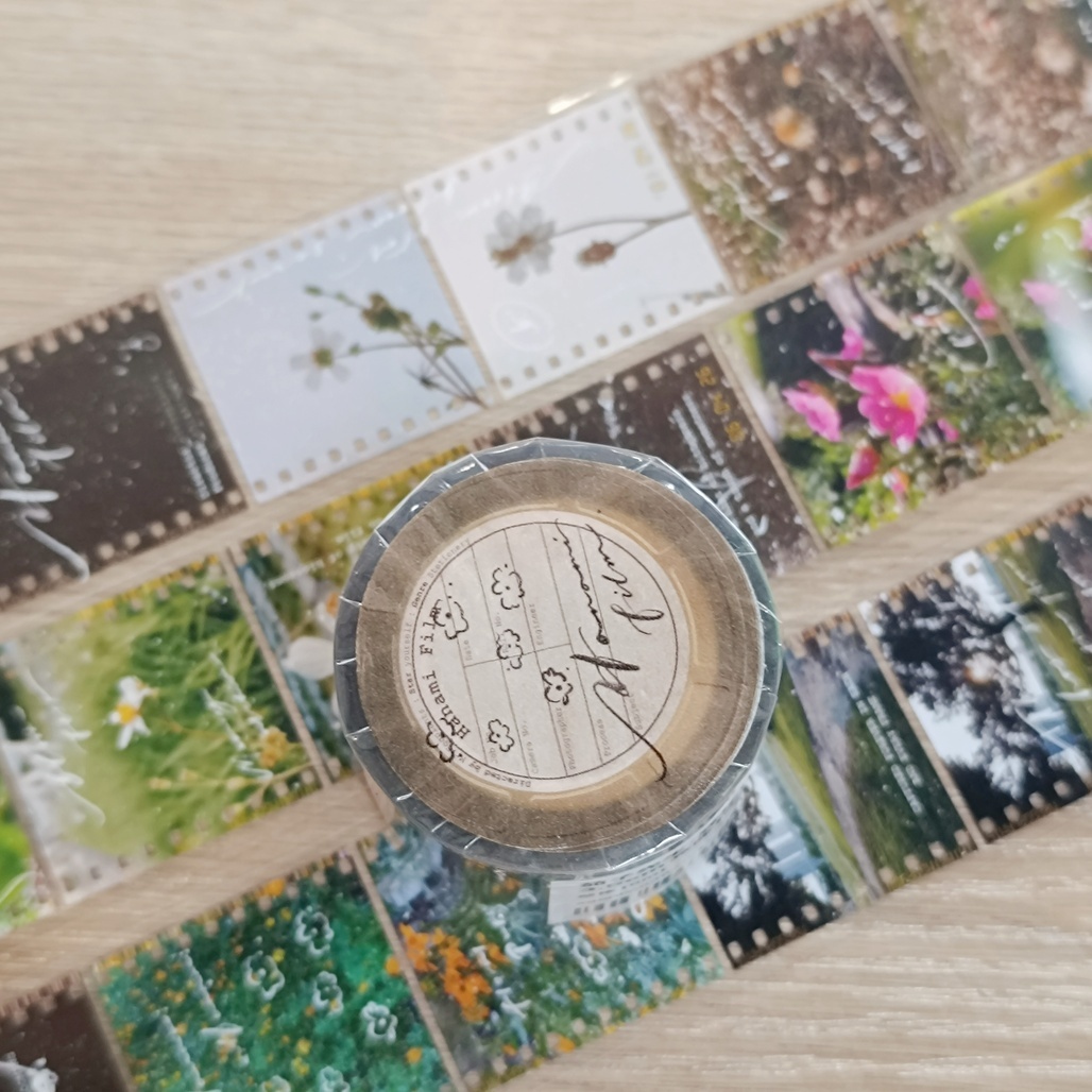 茄子先生．底片裡的花 3.5cm亮面PET膠帶 <整捲/分裝>