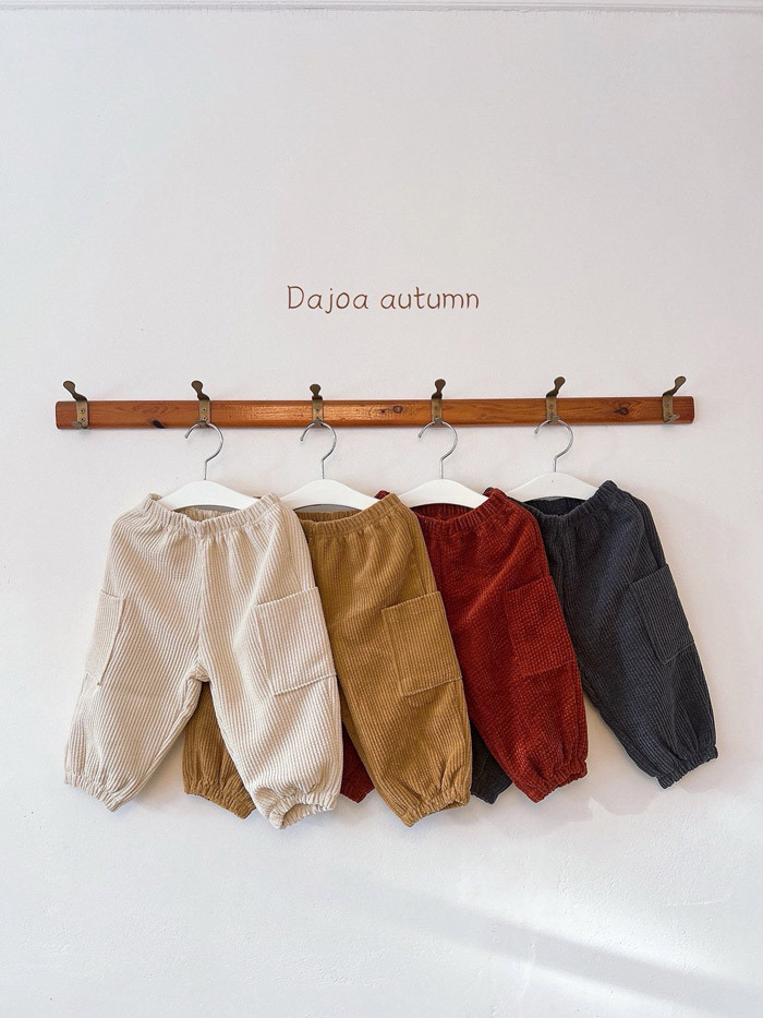正韓秋DAJOA 四色雙口袋工裝褲