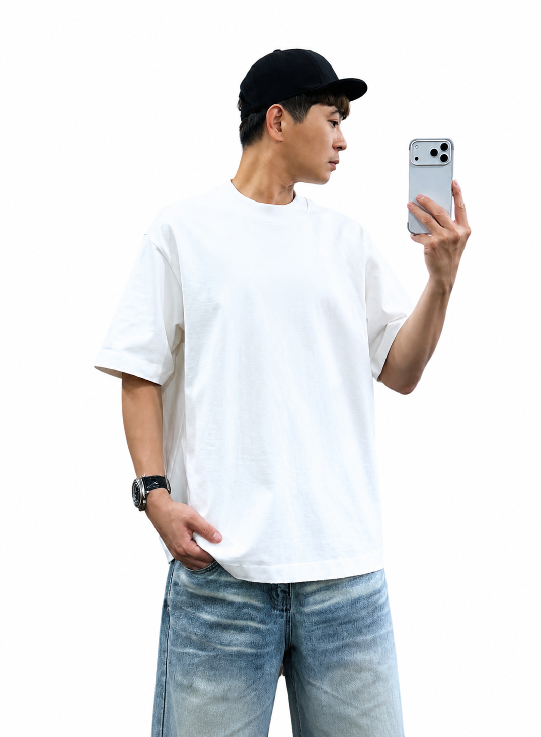『新品上市』超重磅高密棉質素T(NOF26058979)-白