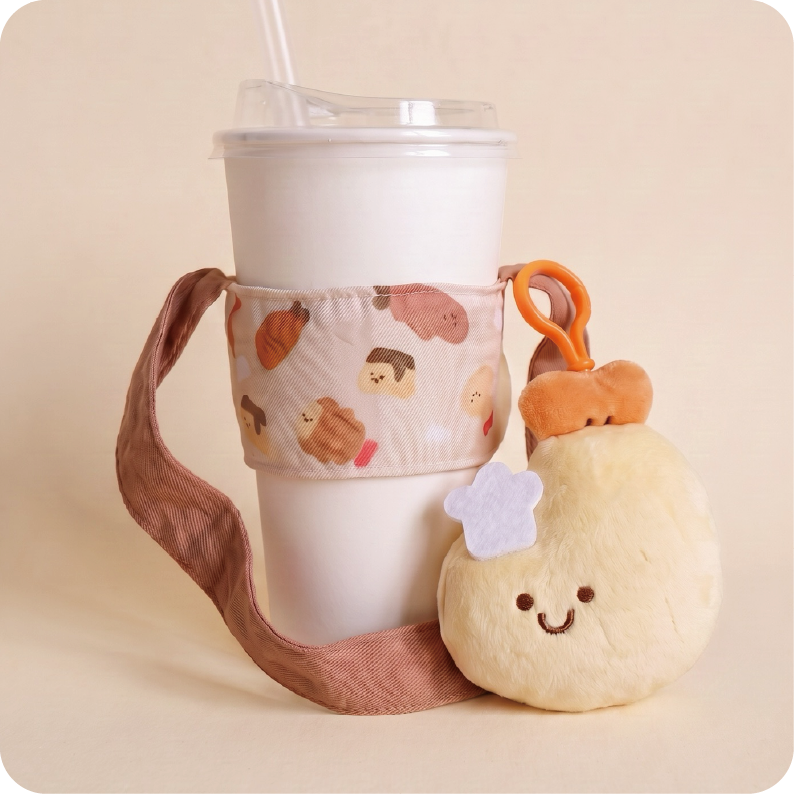 Bread Shrimp Plush Drink Holder