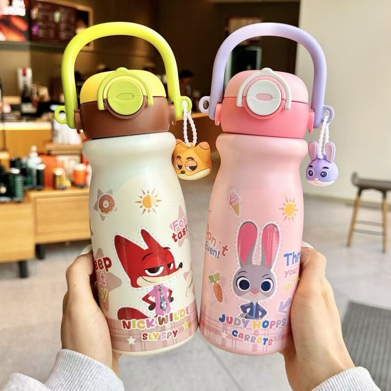 🐰🦊 迪士尼 動物方城市  雙飲保冷保溫杯 550ML