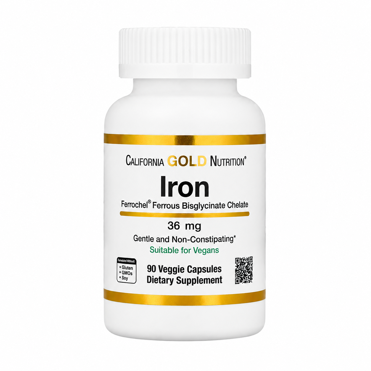 【iHerb】任兩件免運 CGN 雙甘氨酸亞鐵 鐵 亞鐵 IRON 36mg 90粒