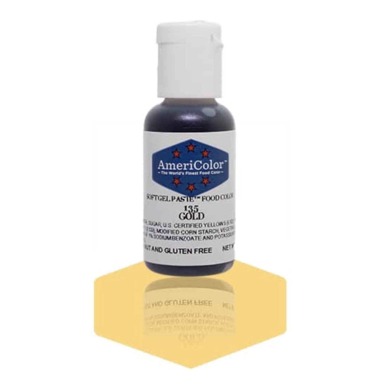AmeriColor Soft Gel Paste Food Colour Gold 21g