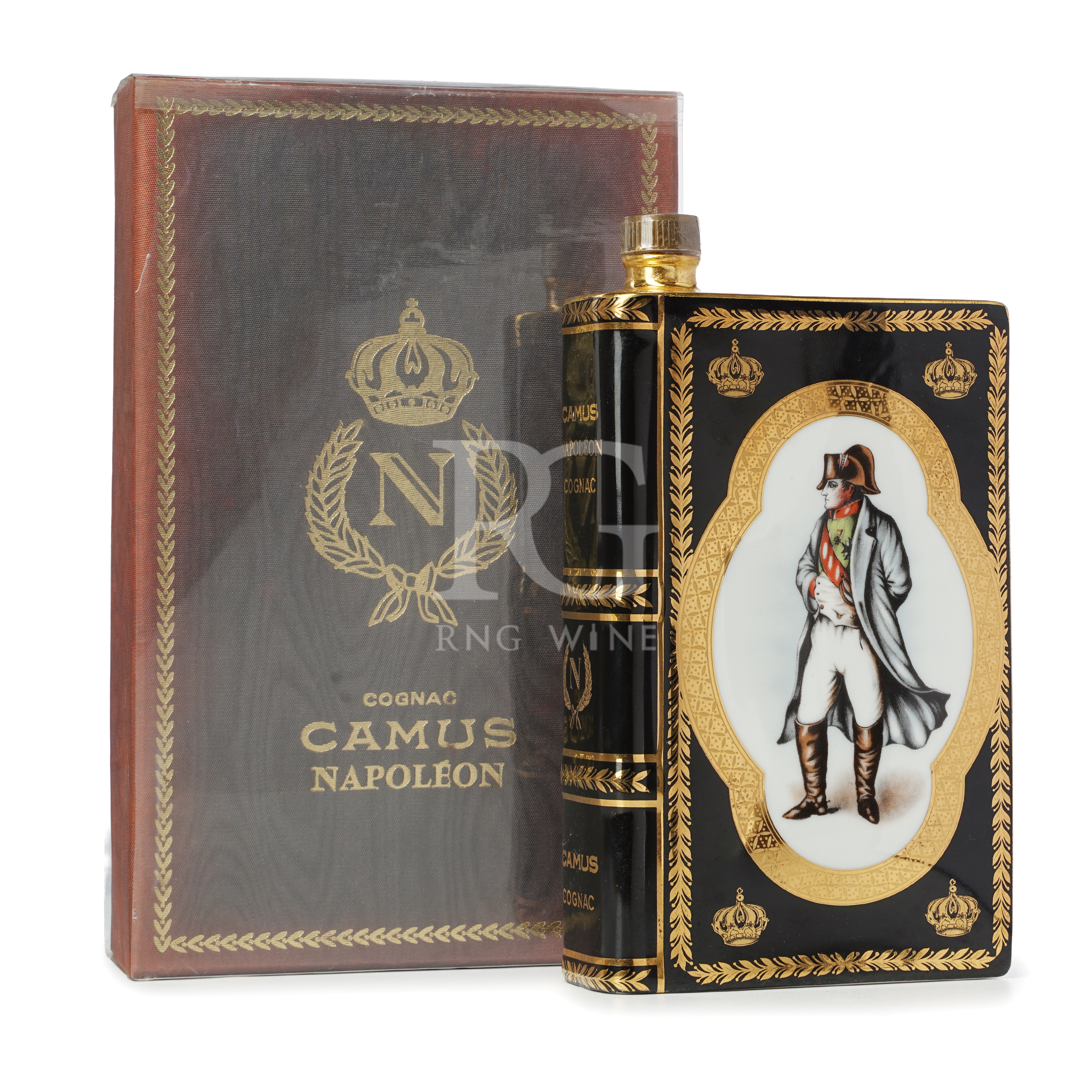 Camus Napoleon Cognac Book Black 黑白 Decanter 1960-70s