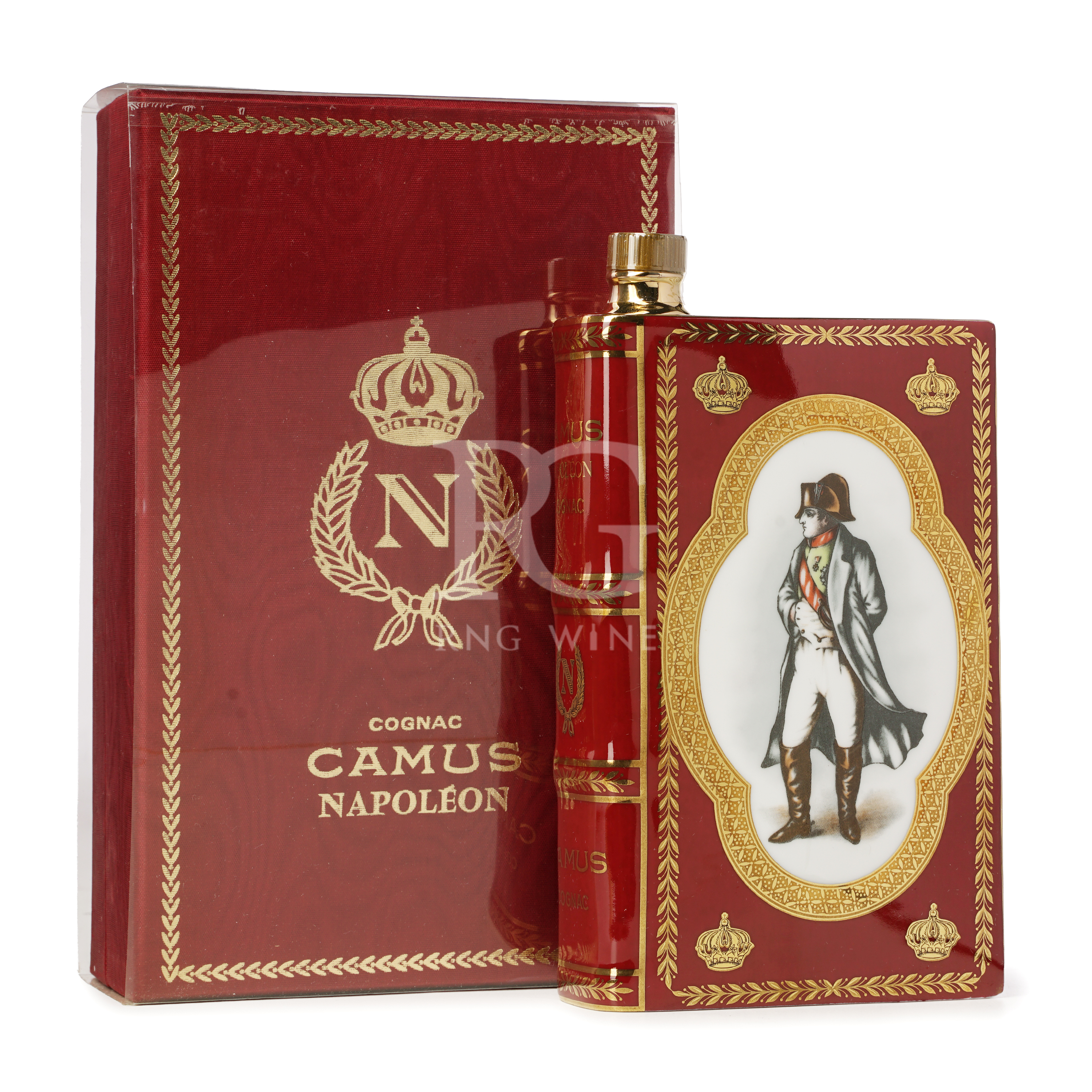 Camus Napoleon Cognac Book 紅 Decanter 1960-70s