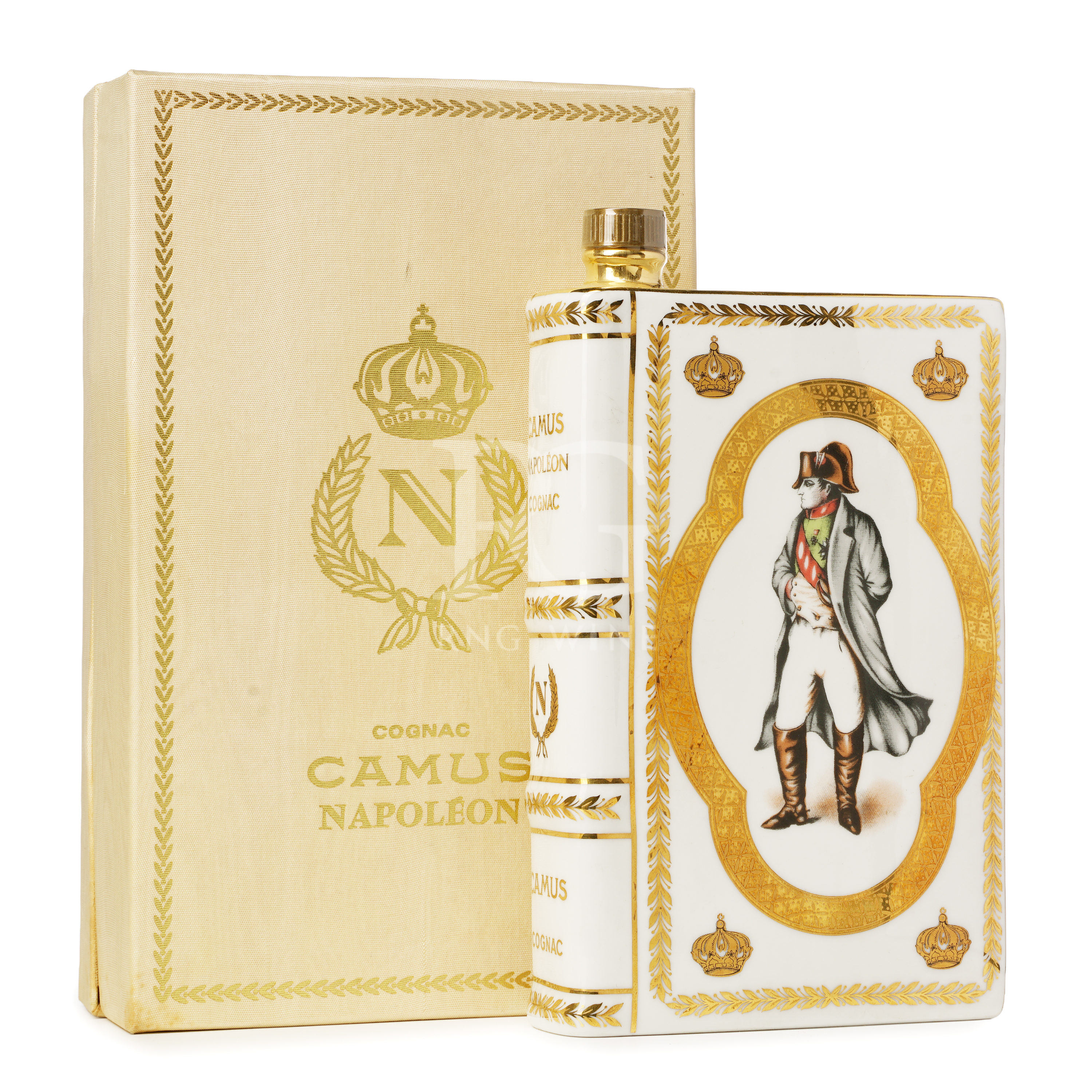 Camus Napoleon Cognac Book Gold  金 Decanter 1960-70s