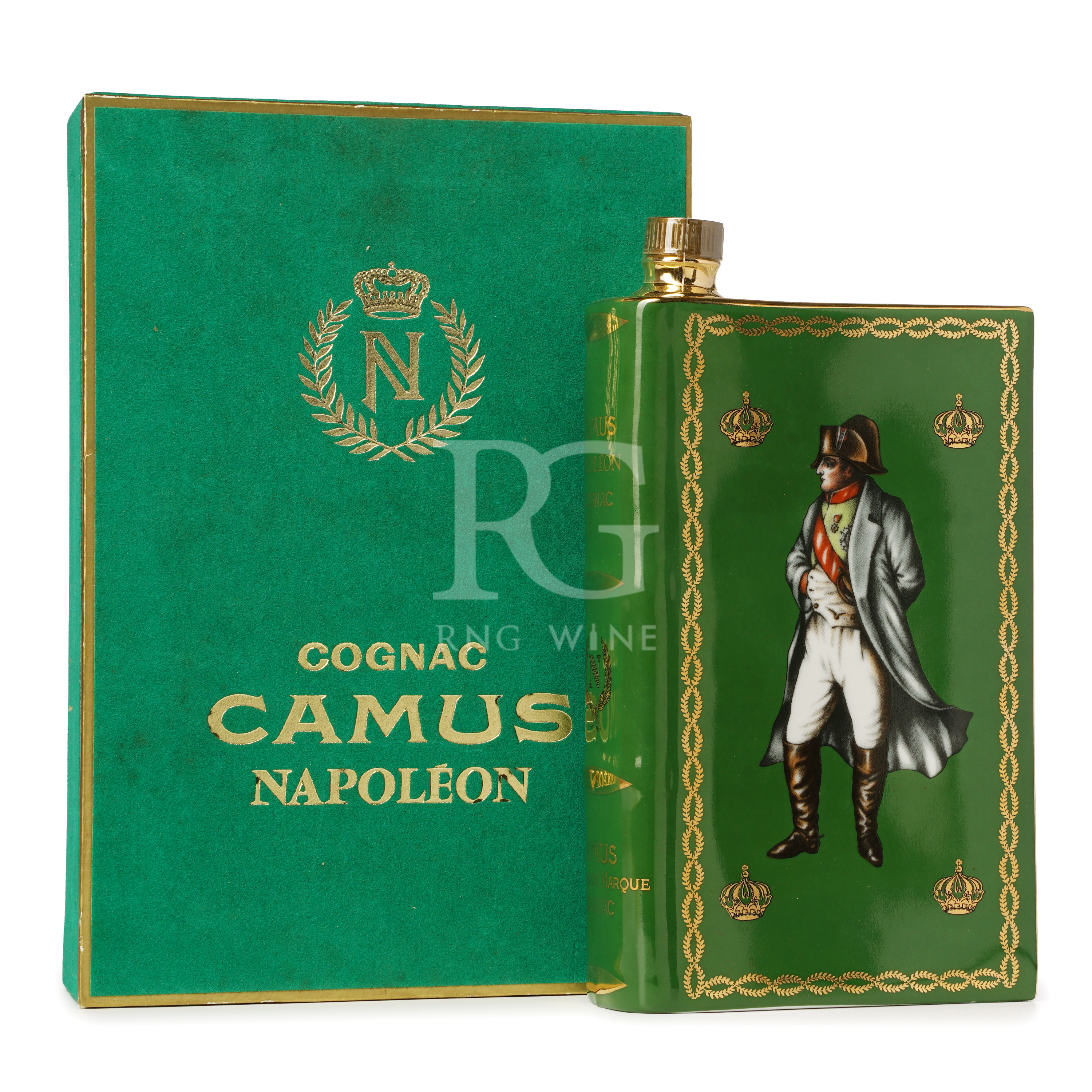 Camus Napoleon Cognac Book 綠 Decanter 1960-70s