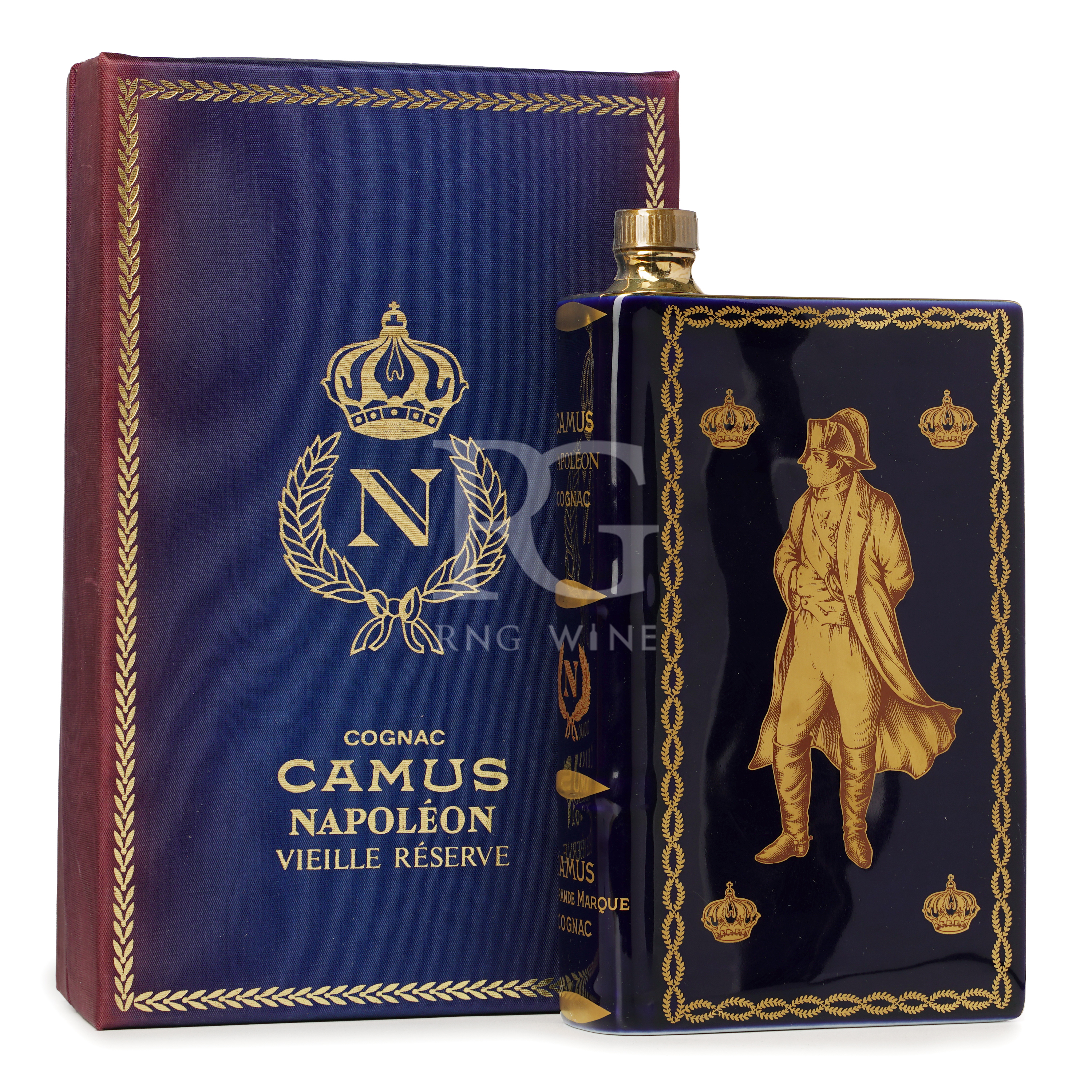 Camus Napoleon Cognac Book Blue 藍 Decanter 1960-70s