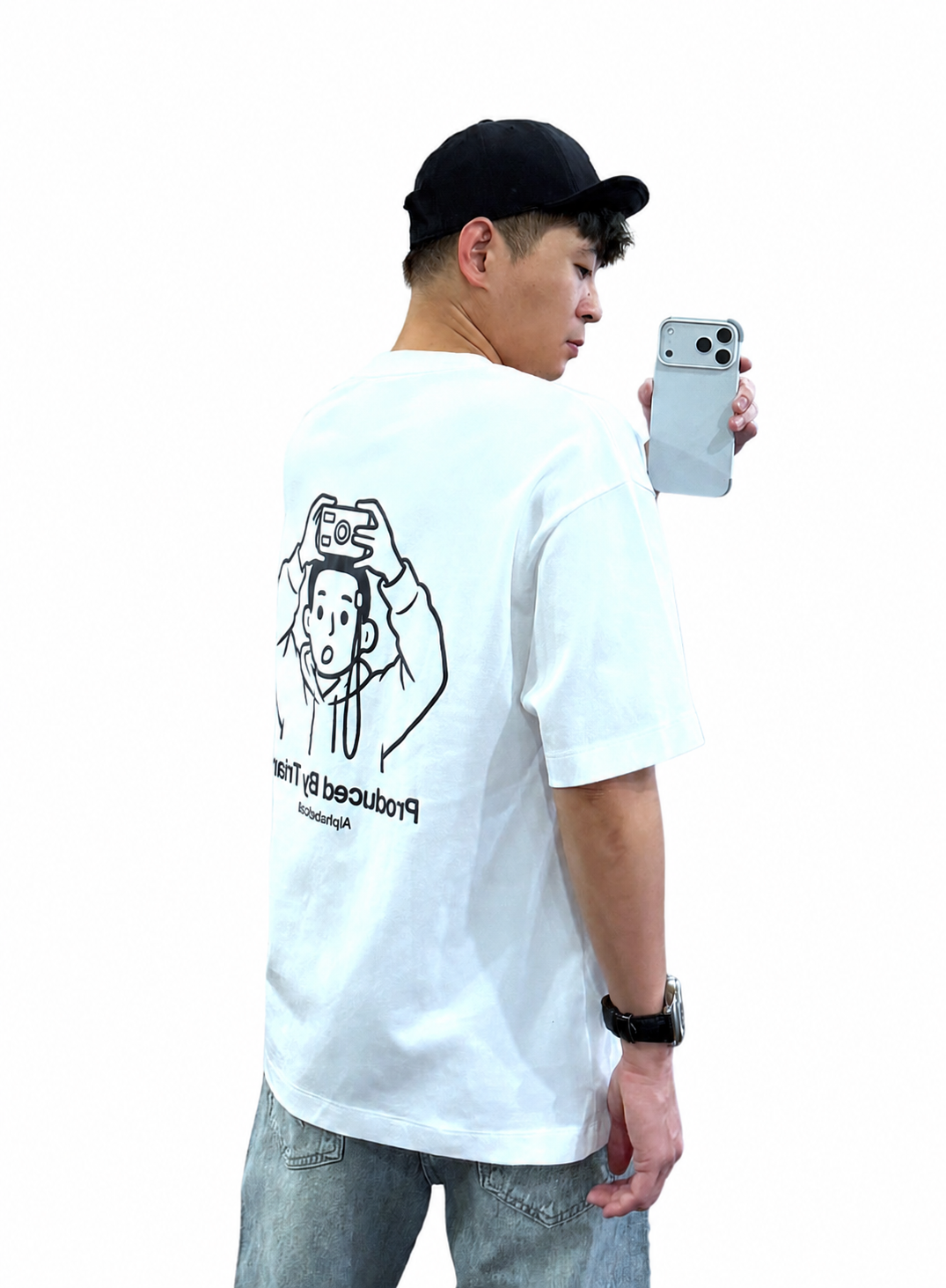 『新品上市』重磅相機小童棉短T(NOF260588501)-白