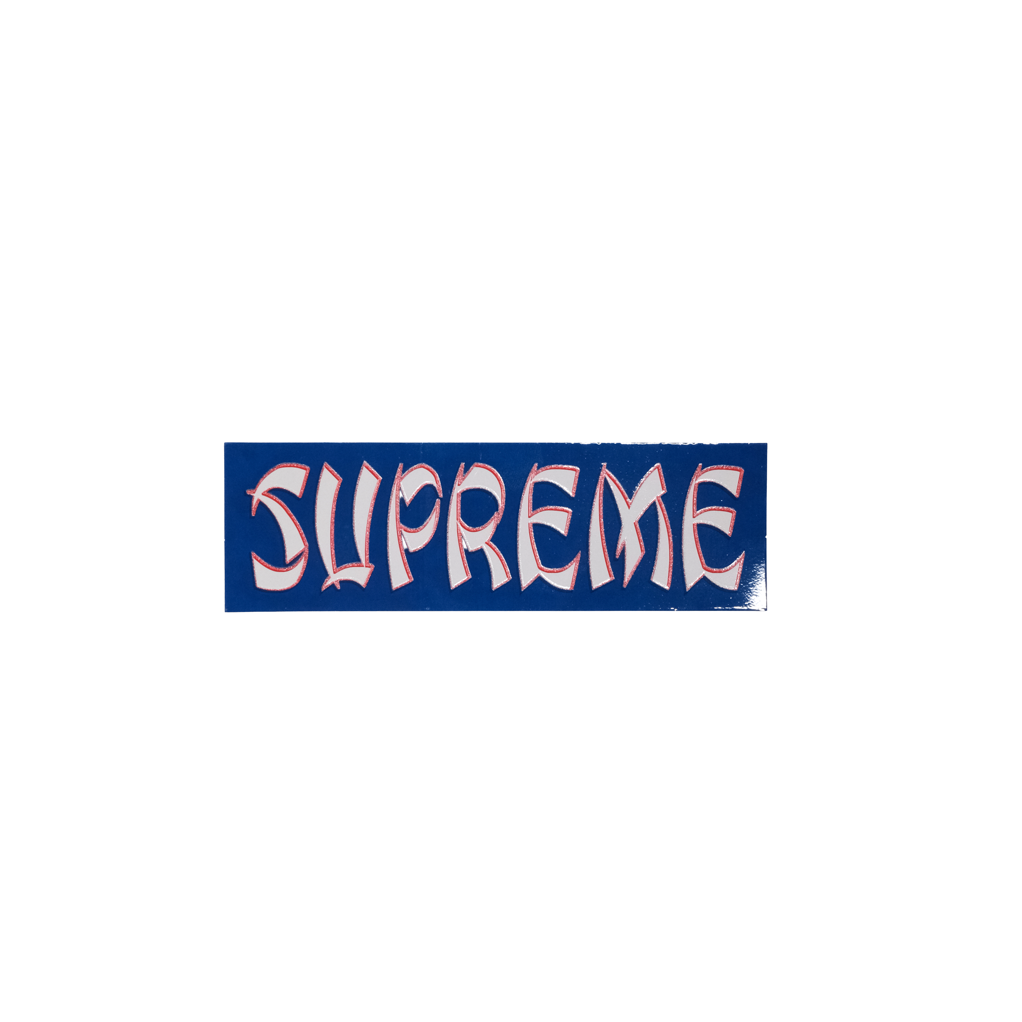 SUPREME ACTION LOGO STICKER 貼紙 藍色/黑色