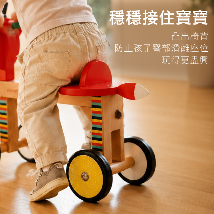 滑車　木製滑車 ☆福利品【法國Janod】經典設計木玩-寶寶小狐滑車(盒損)