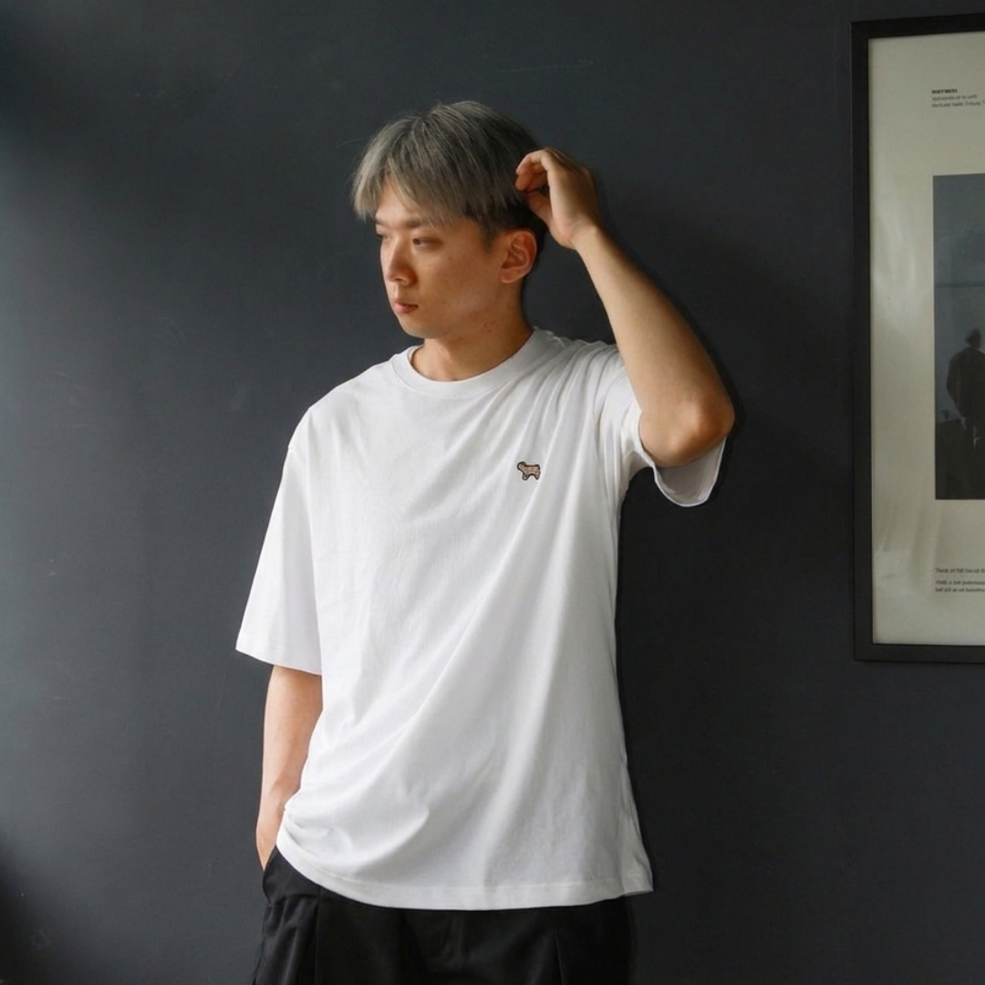 HUMAN MADE ANIMAL BADGE T-SHIRT #2 鬥牛犬短T