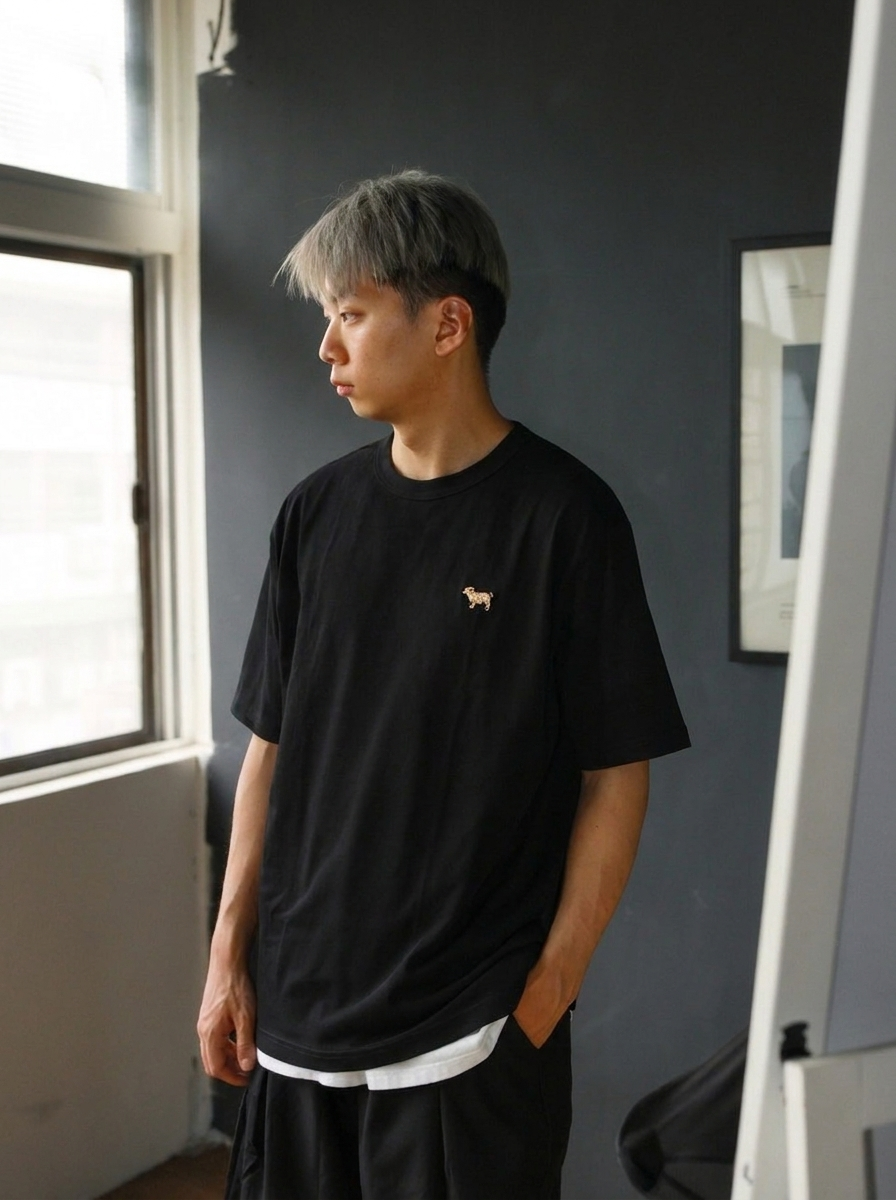HUMAN MADE ANIMAL BADGE T-SHIRT #2 鬥牛犬短T