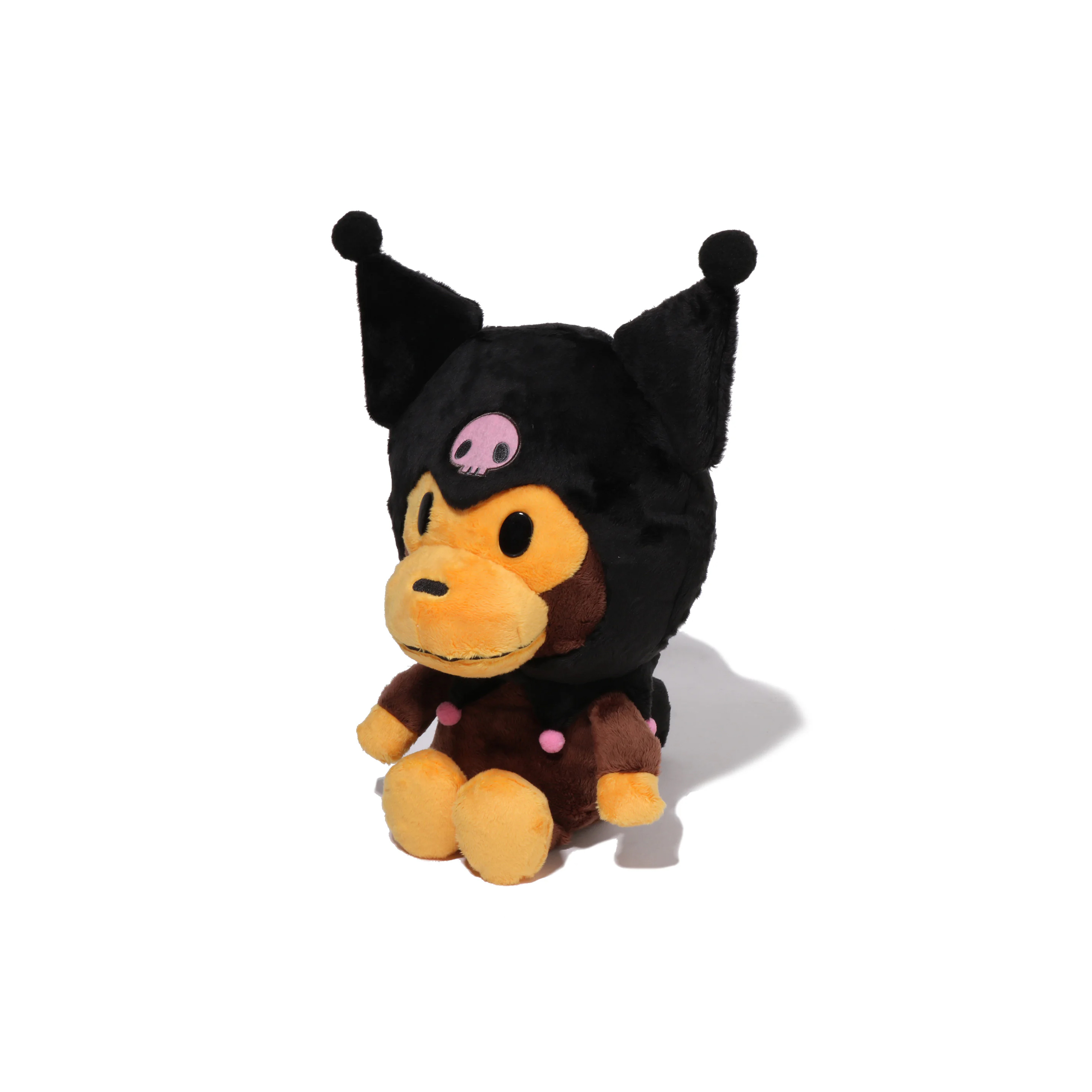 -(C014)-A BATHING APE BAPE X SANRIO BABY MILO PLUSH DOLL KUROMI 三麗鷗 酷洛米 中娃