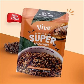 CA260826 - A7-VIVE Super Cacao Nibs 甜味可可粒 (100g)-EXP: 4月27-7月27年