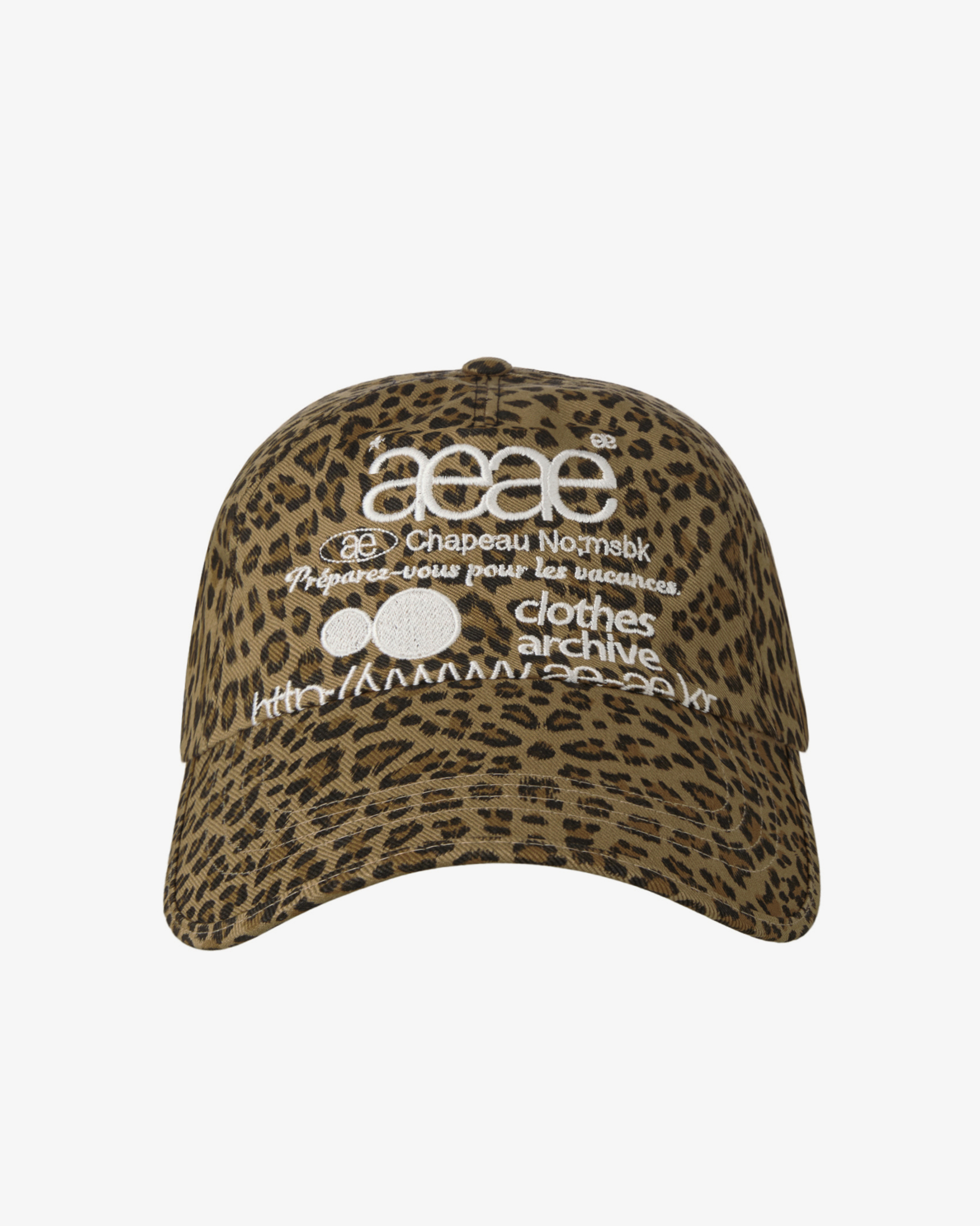 WEB LOGO LEOPARD CAP