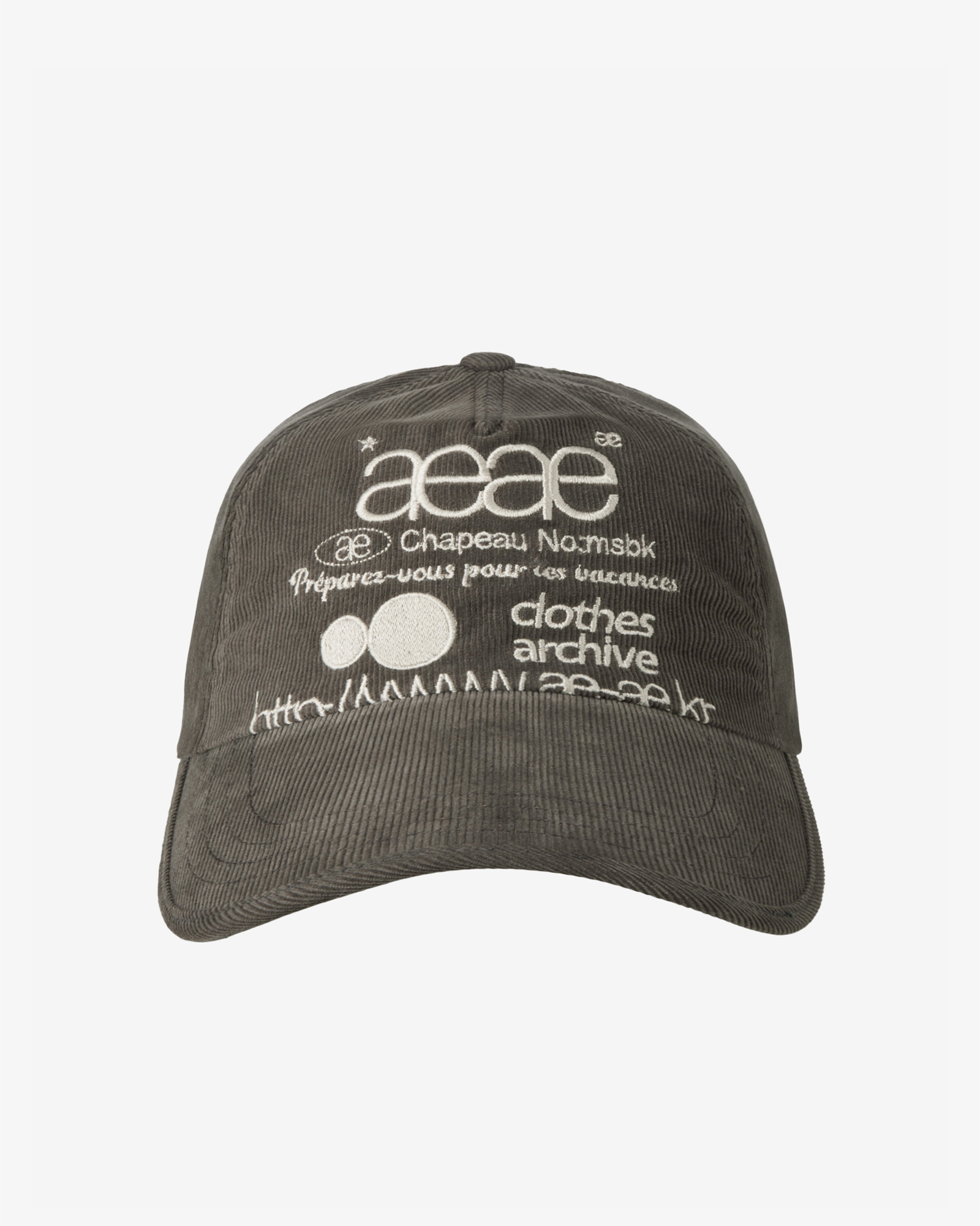 WEB LOGO CORDUROY CAP