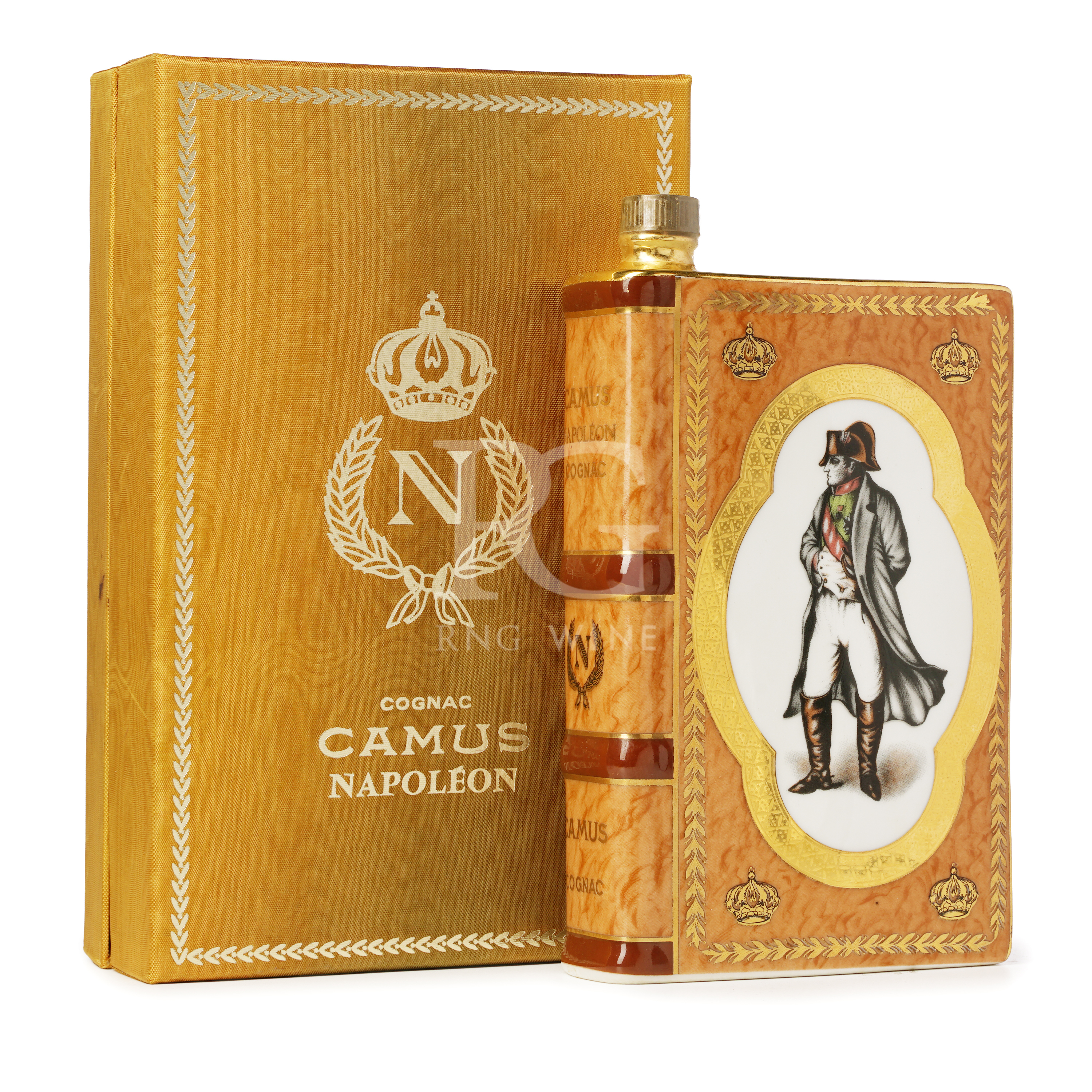 Camus Napoleon Cognac Book Decanter LOT 金圈駱駝色 1960-70s