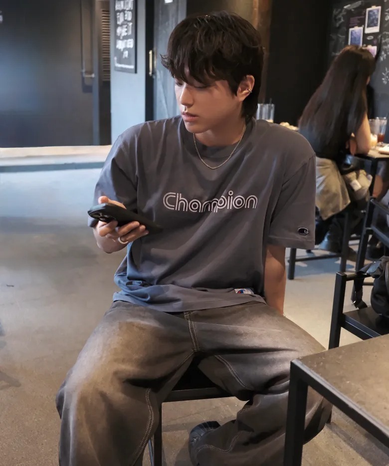 韓國 Champion Track Logo T-Shirt