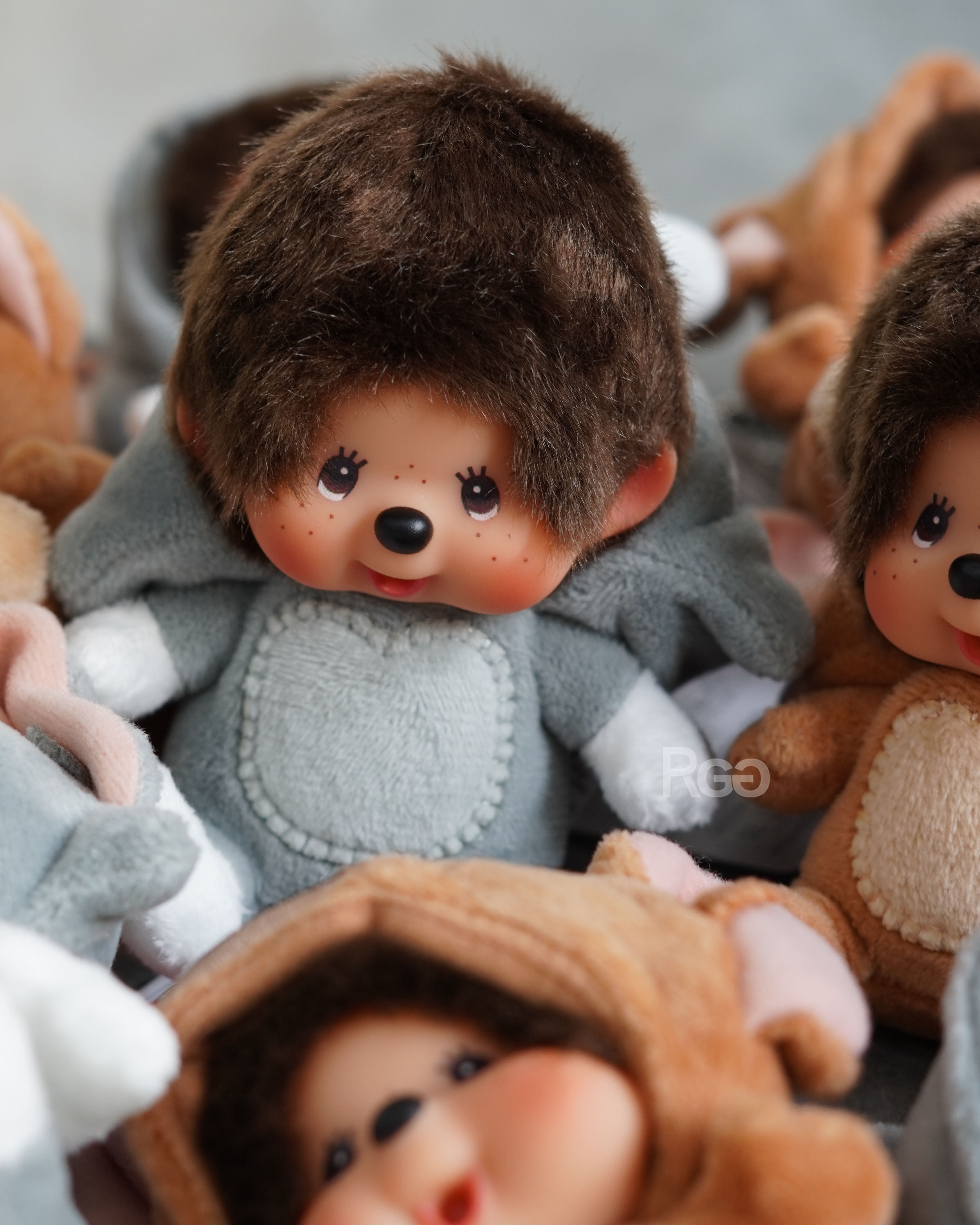 Monchhichi x Tom and Jerry 蒙奇奇 湯姆貓 吊飾 脫帽特寫商品照