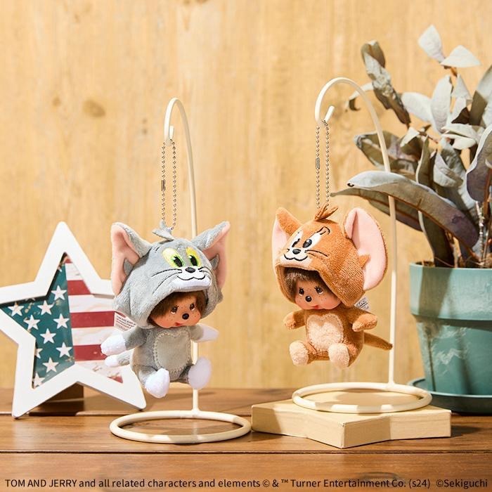 Monchhichi x Tom and Jerry 蒙奇奇 湯姆貓與傑利鼠 吊飾