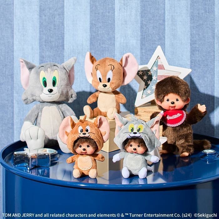 Monchhichi x Tom and Jerry 蒙奇奇 湯姆貓與傑利鼠 吊飾