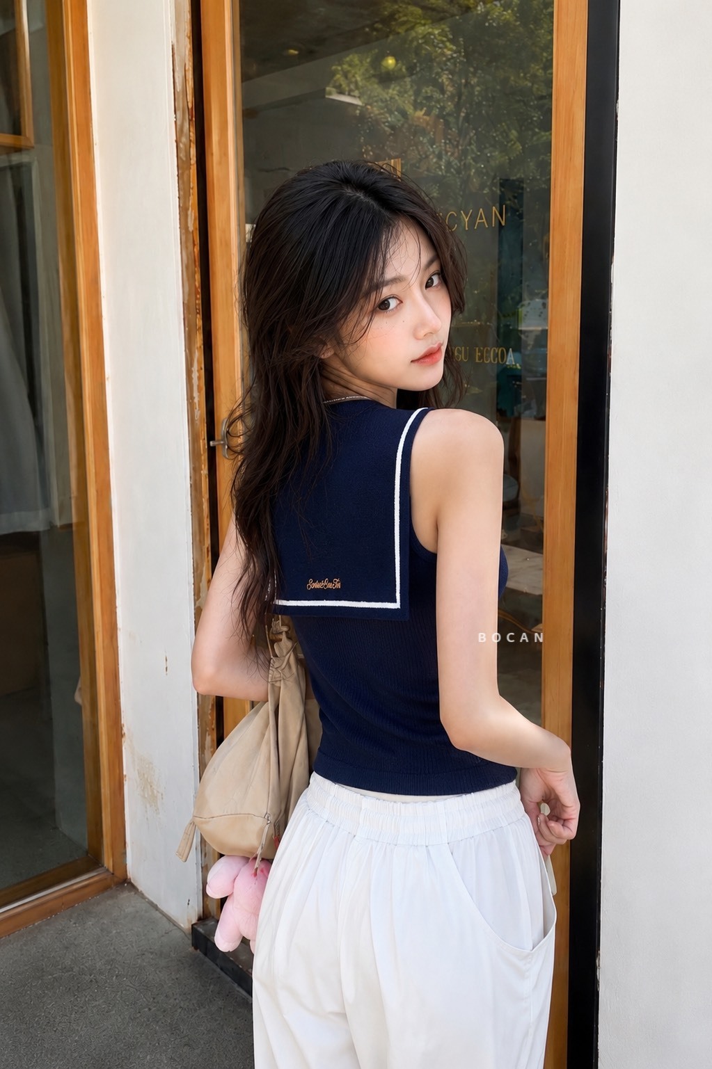 ADIDAS ORIGINALS 削肩 針織背心 翻領披肩 愛迪達 兩色