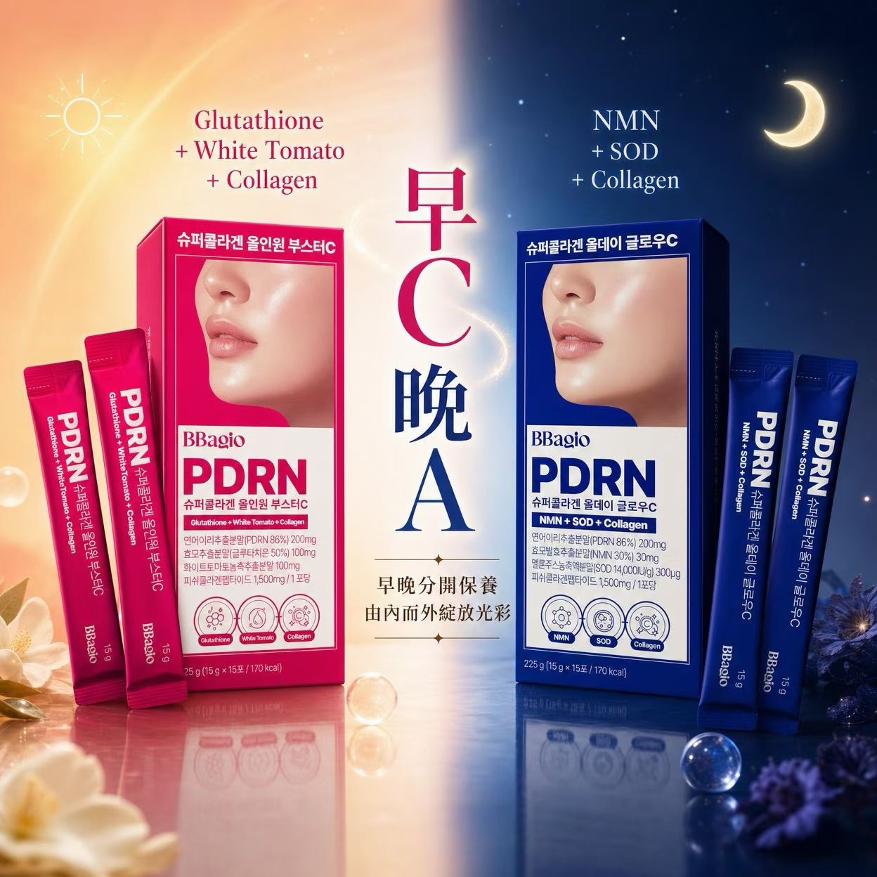 【逢甲 FUZZY】BBAGIO PDRN 口服液 NMN 冰晶番茄 15ml*15入