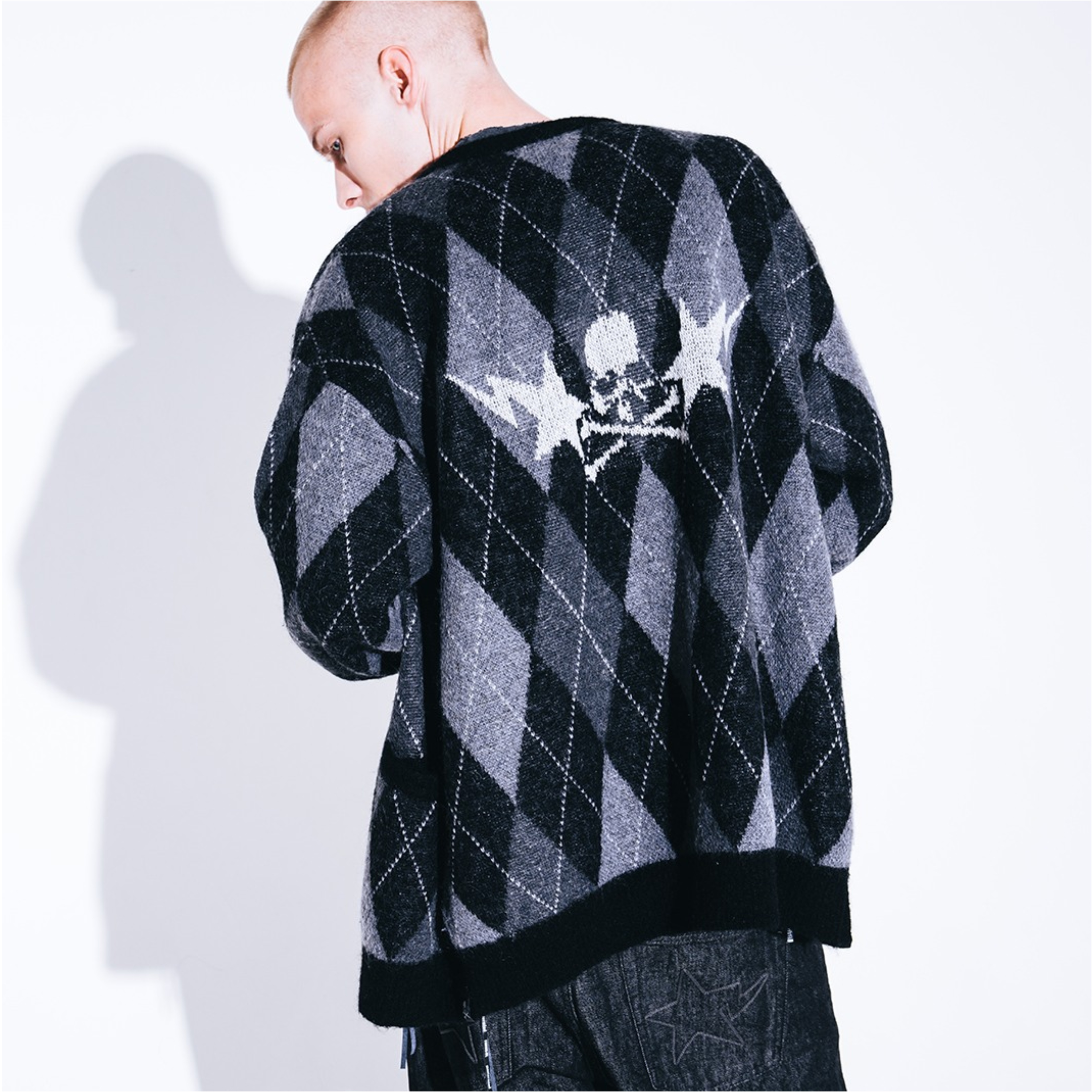 2026AW BAPE A BATHING APE x mastermind JAPAN 聯名 超限量 菱格紋 馬海毛 針織衫 毛衣 現貨