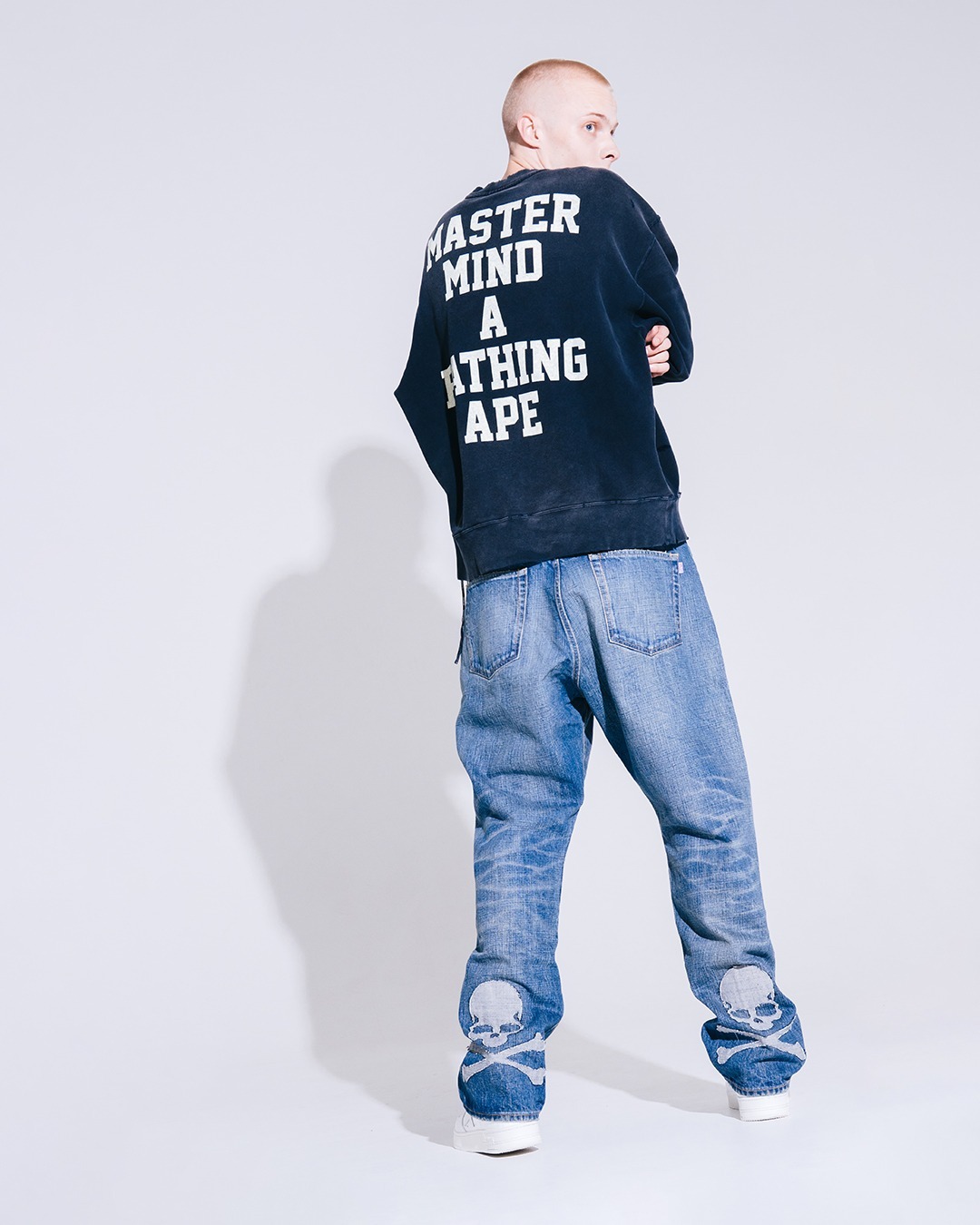 2026AW BAPE A BATHING APE x mastermind JAPAN 聯名 超限量 復古 骷髏 長袖 大學T 現貨