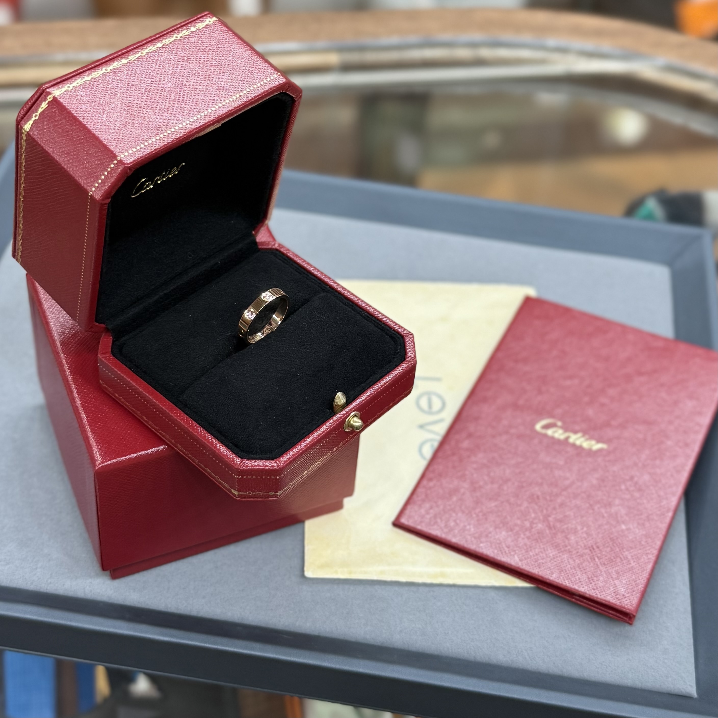 BRAND NEW CARTIER RING 51碼 18K金 AU750 #卡地亞戒指